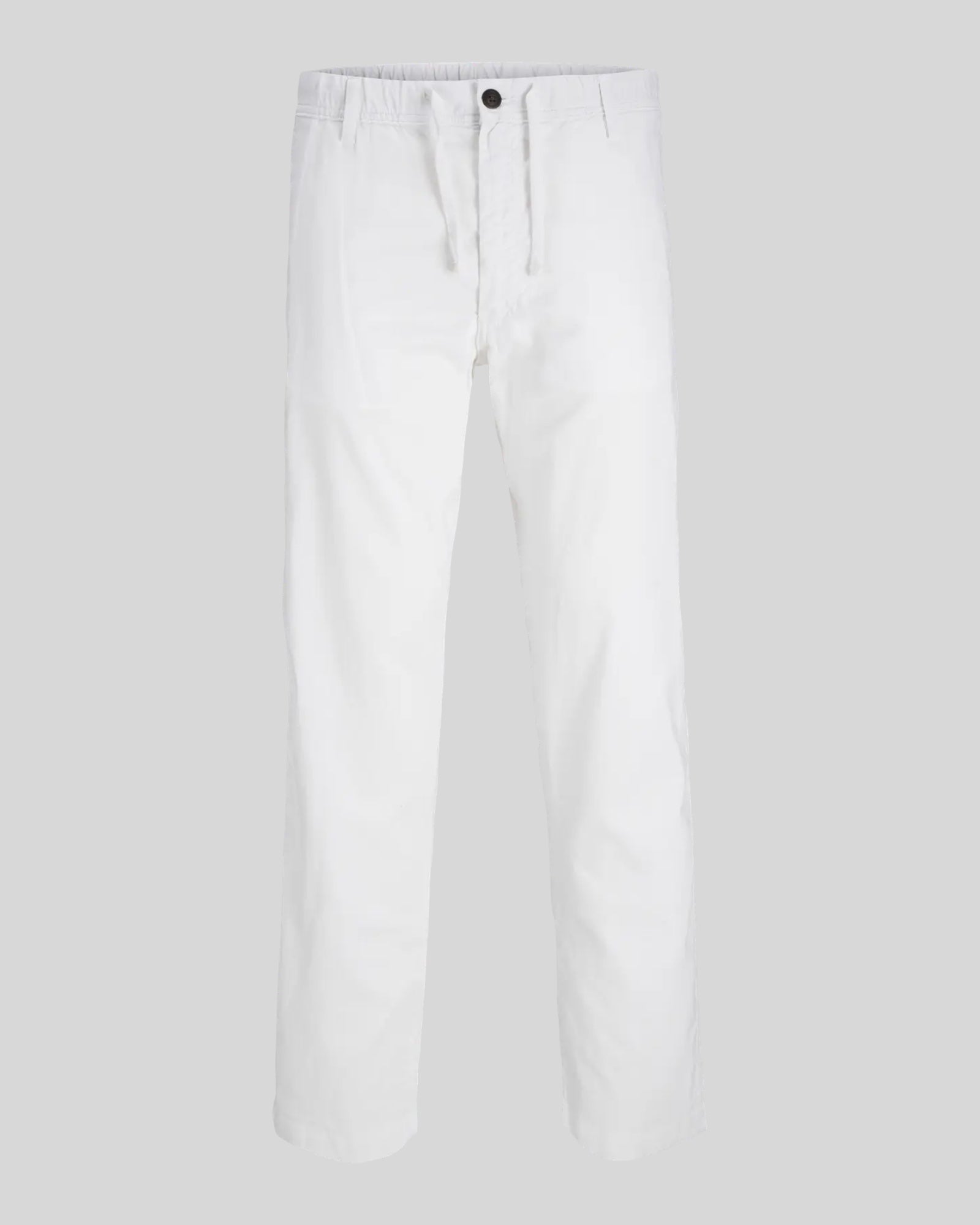 Pantaloni In Misto Lino Jpstkane Jogger Bianco 12274977 Jack & Jones