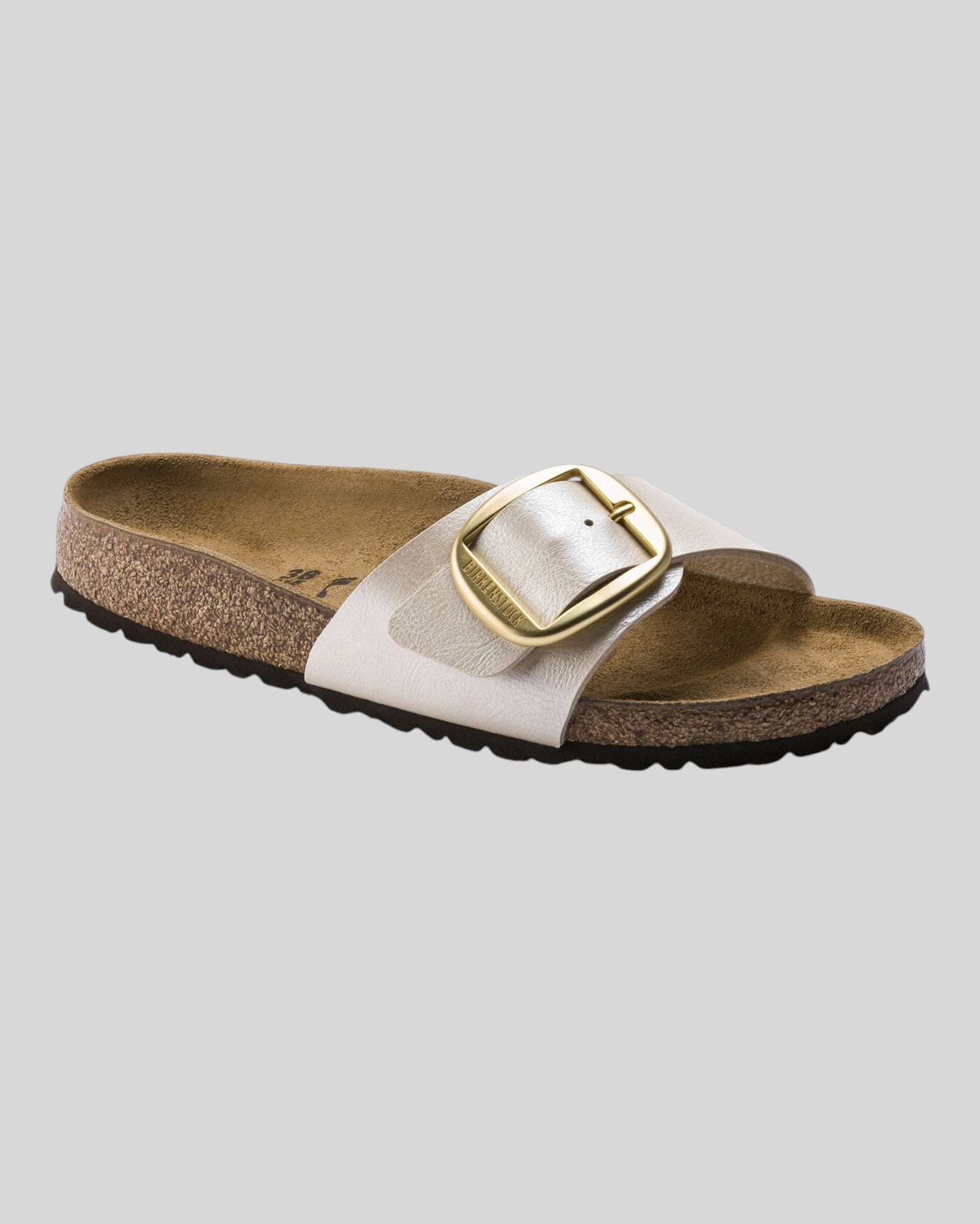 Sandalo Donna Madrid Big Buckle Graceful Pearl White 1015279 Birkenstock