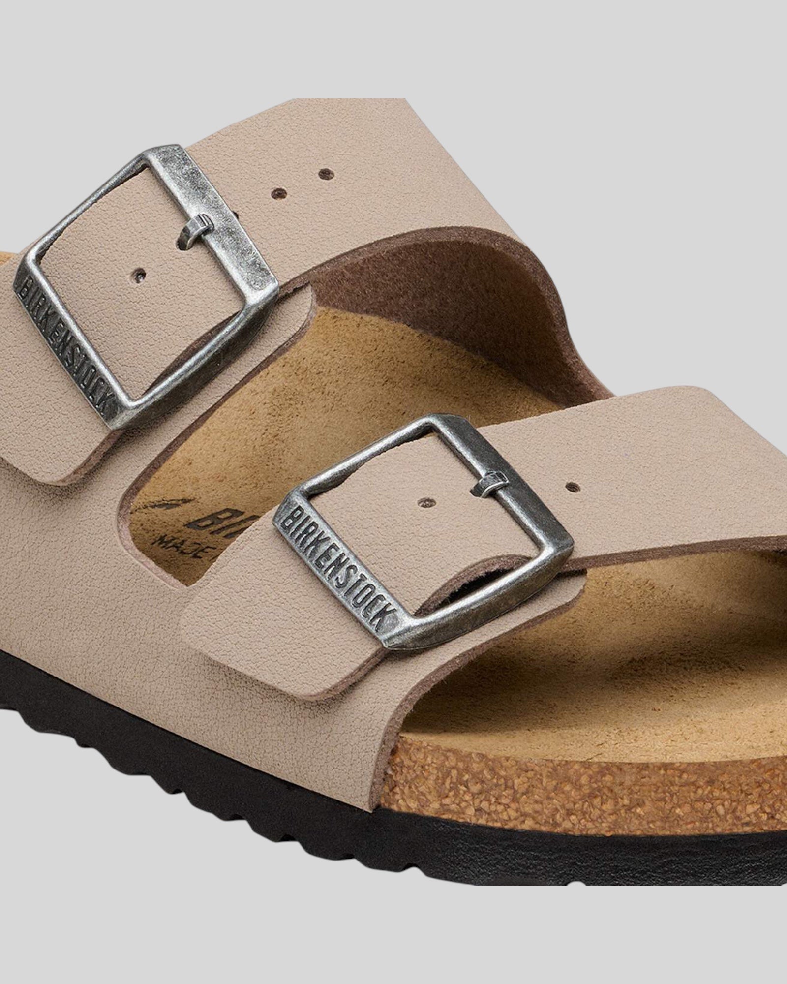 Arizona Birko-Flor Nubuck Grey Taupe 1032070 Birkenstock
