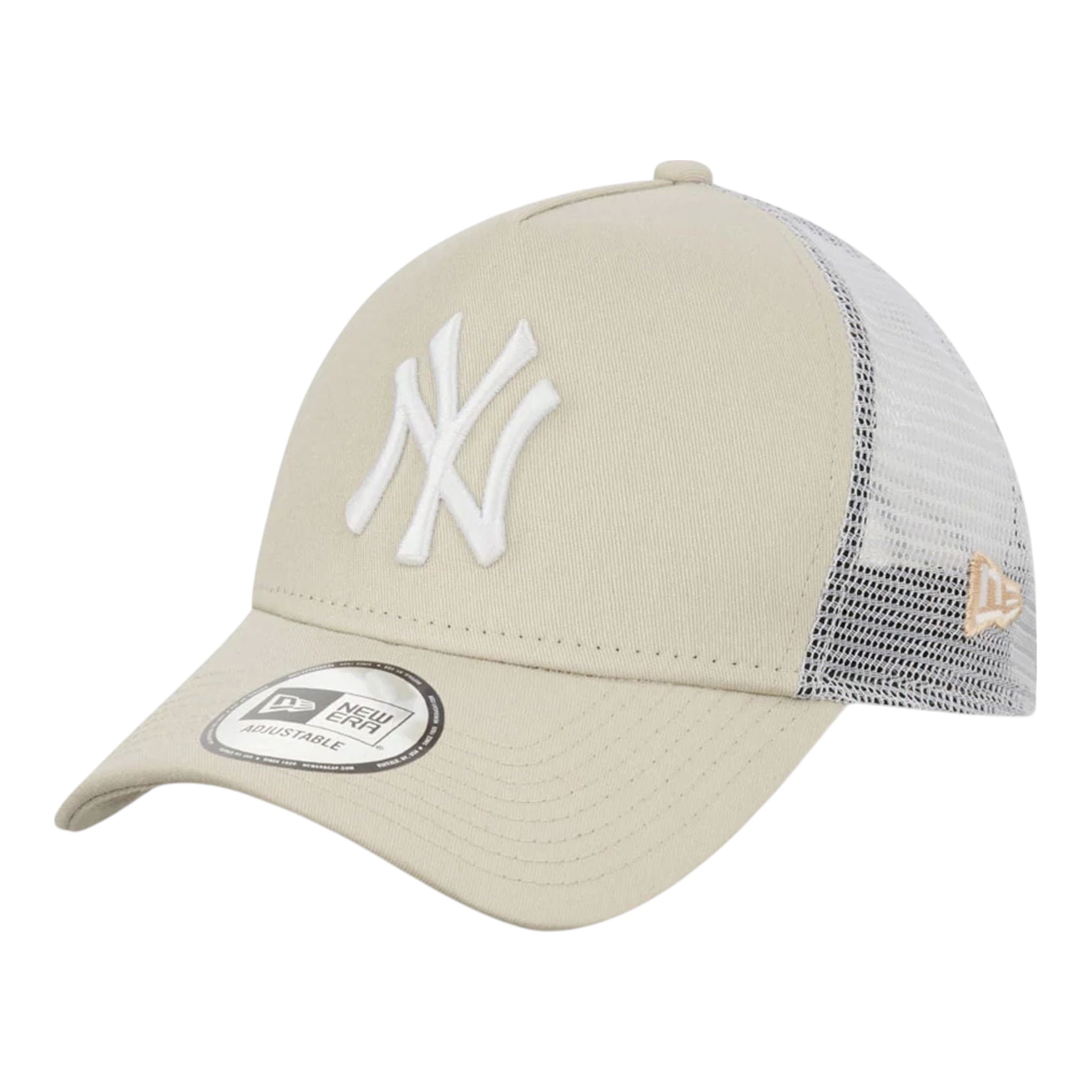 Clean Trucker 2 Ivory New York Yankees 12523893 New Era Visor Hat
