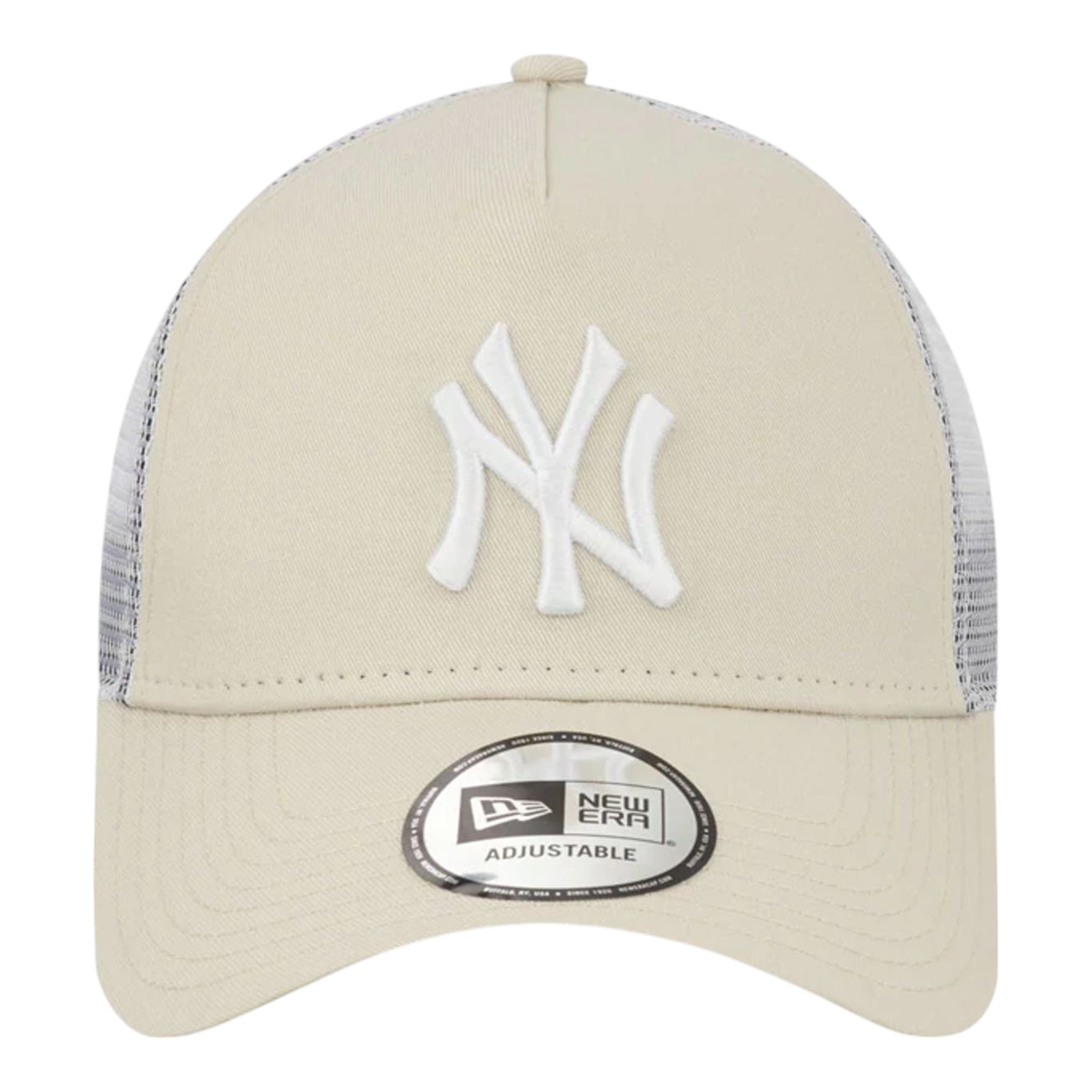 Clean Trucker 2 Ivory New York Yankees 12523893 New Era Visor Hat