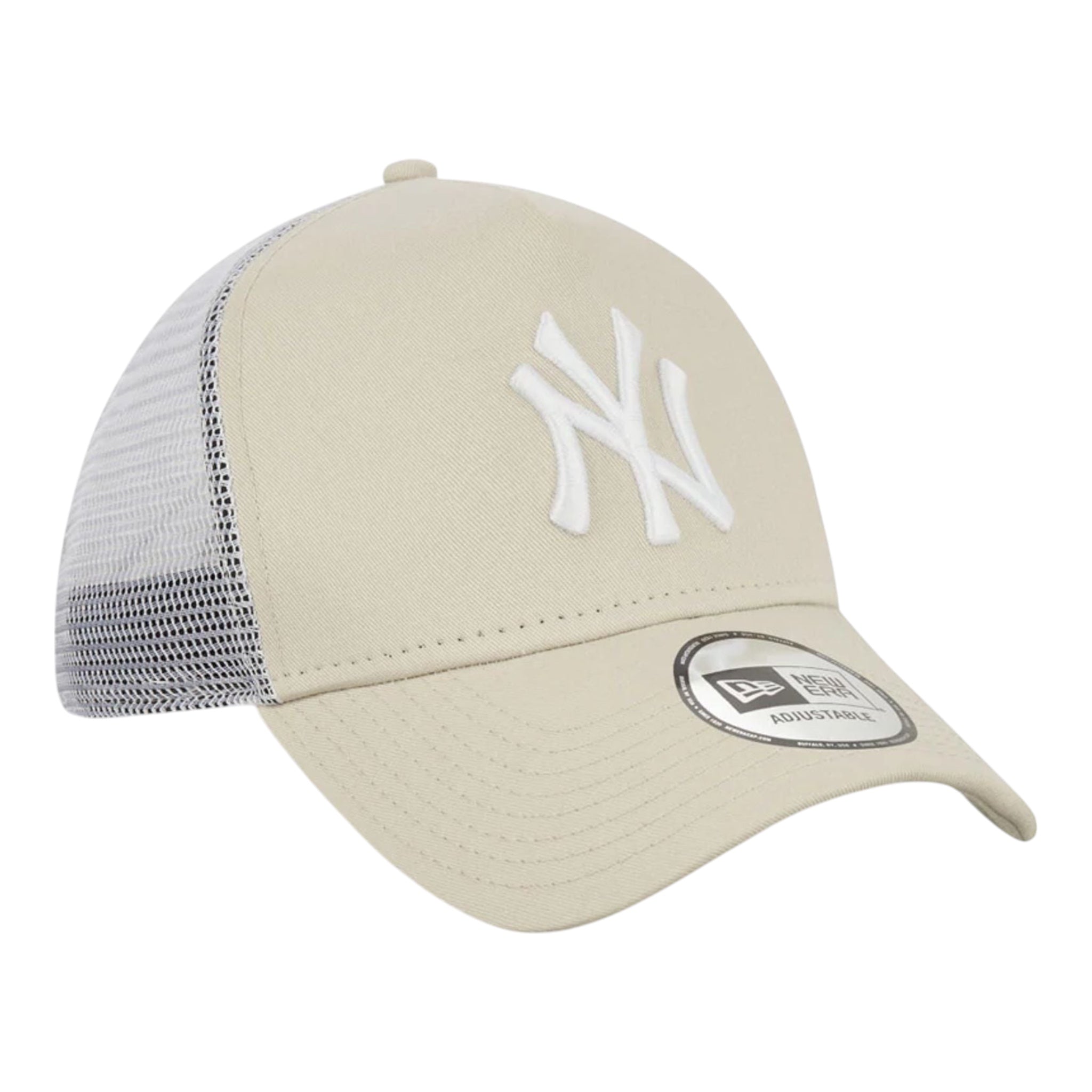 Clean Trucker 2 Ivory New York Yankees 12523893 New Era Visor Hat