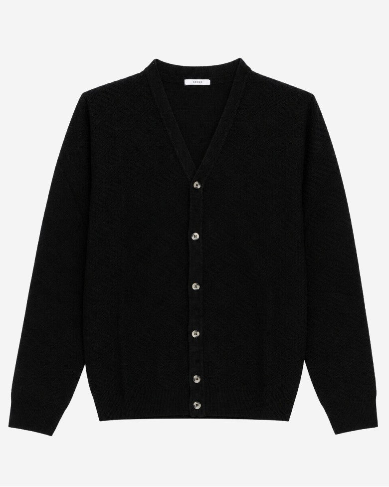 Cardigan Uomo Nero Seinse MI3414SS NE