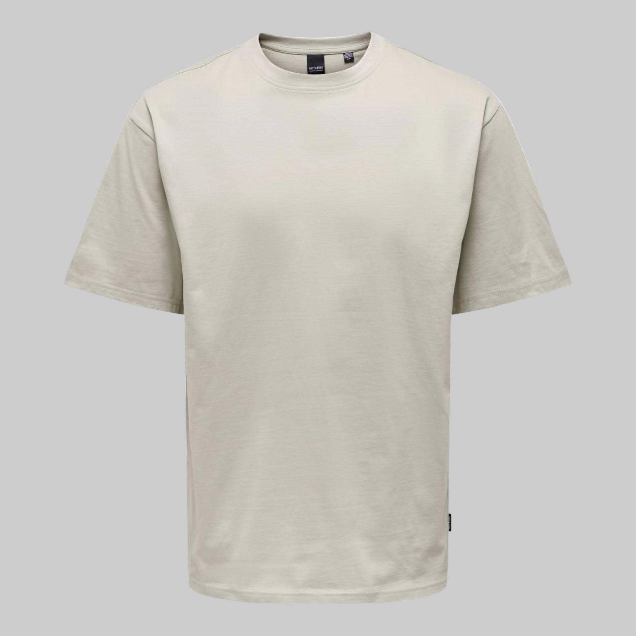 T-Shirt Basic Ons Fred Life Relaxed SS Tee Silver Lining 22022532