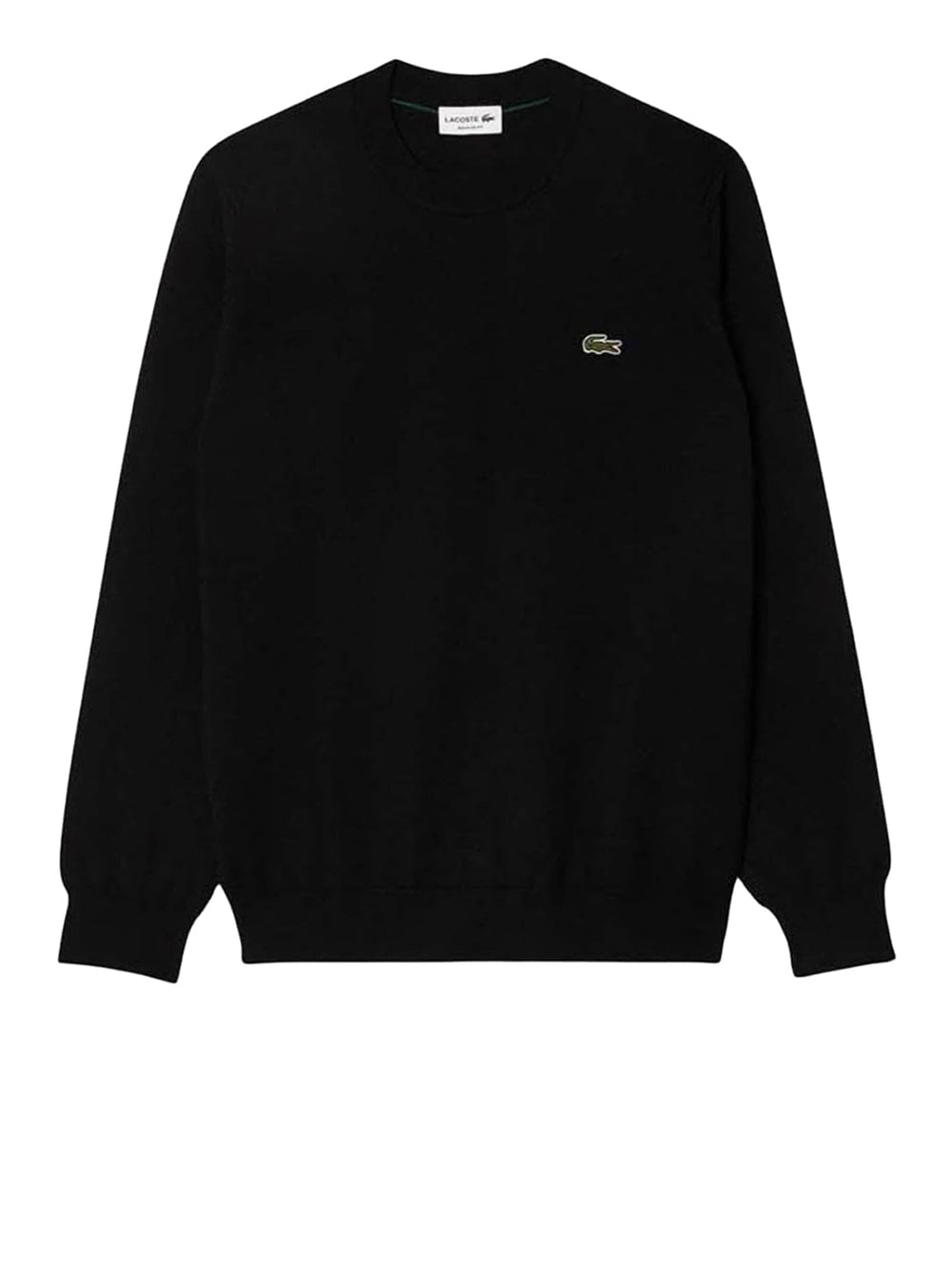 Maglione Uomo Nero Girocollo Regular Fit Lacoste AH3225-00-031