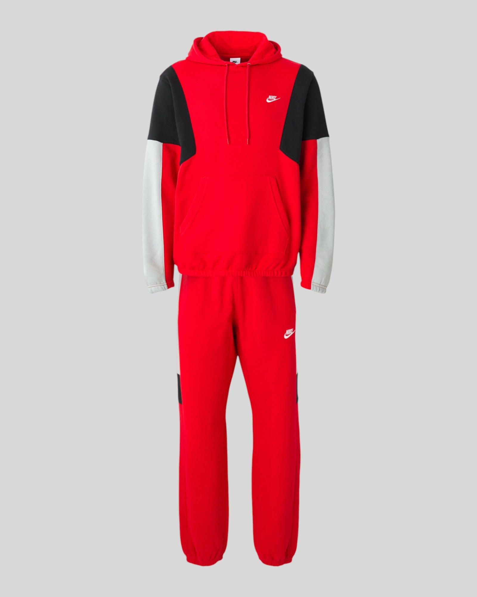 Tuta Completa Sportswear Club Fleece Hooded Rosso HV1165-657 Nike