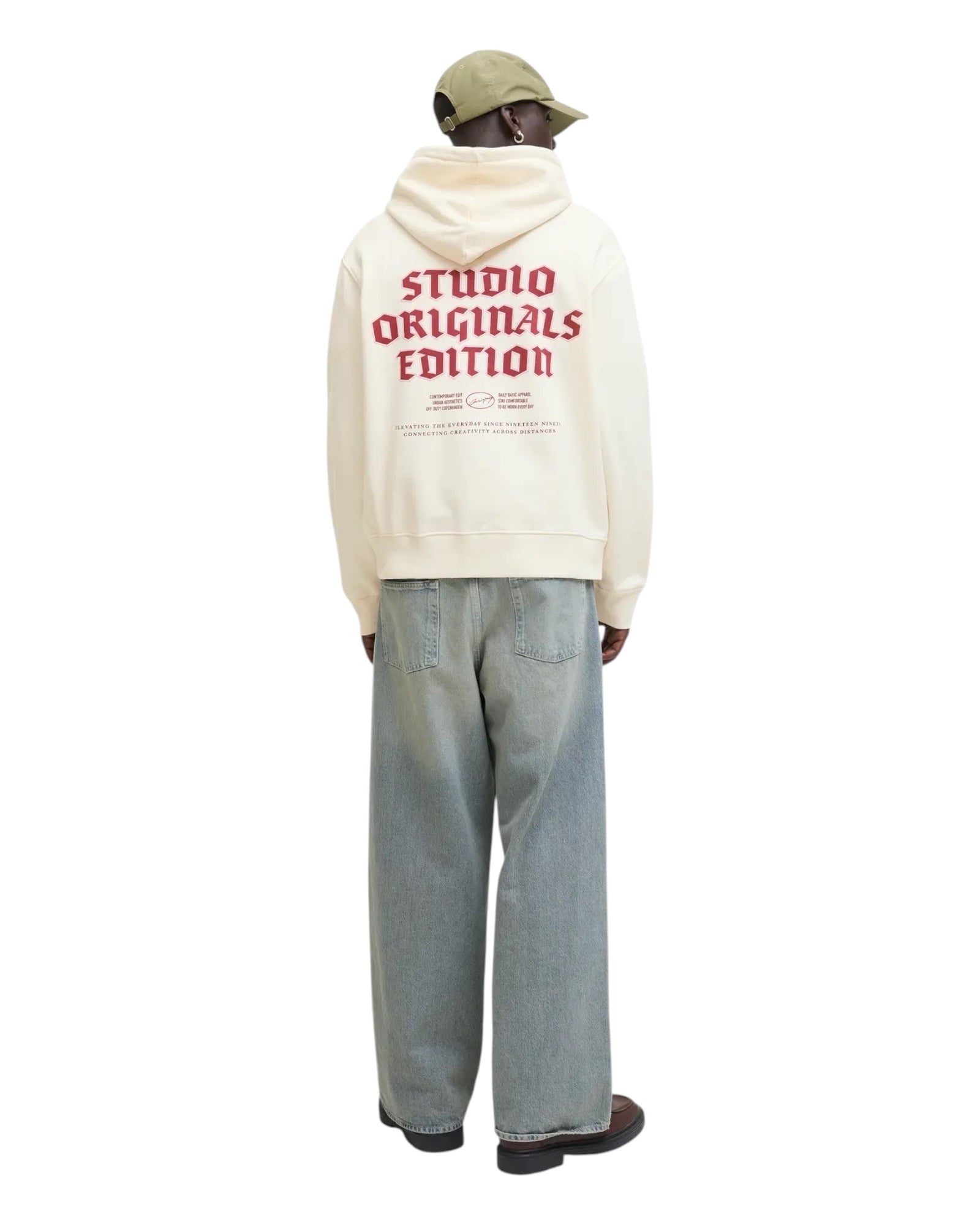 Felpa Con Cappuccio Jormeadows Sweat Hoodie Antique White 12283868 Jack & Jones