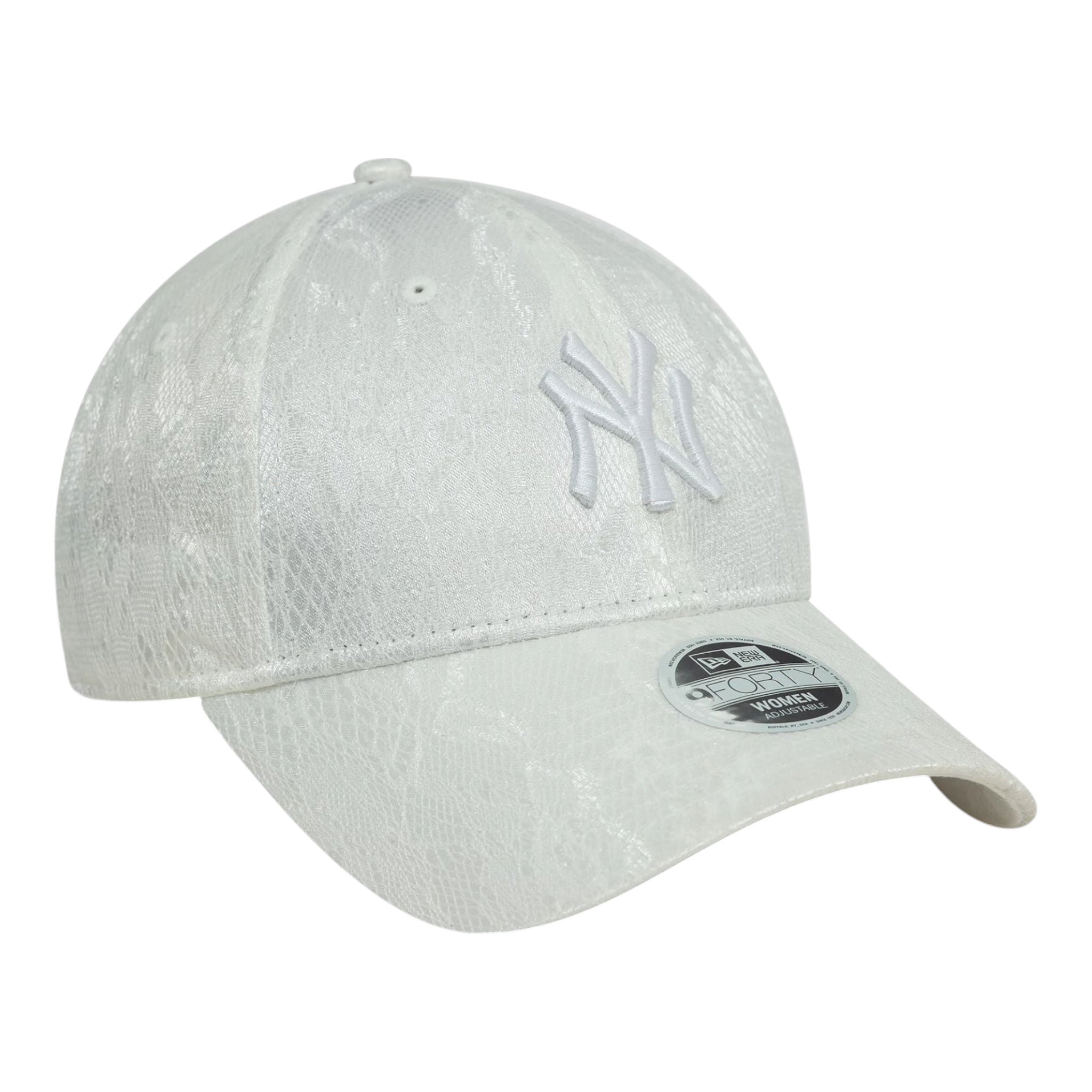 Cappello Con Visiera New York Yankees Lace Donna Bianco 60595436 New Era