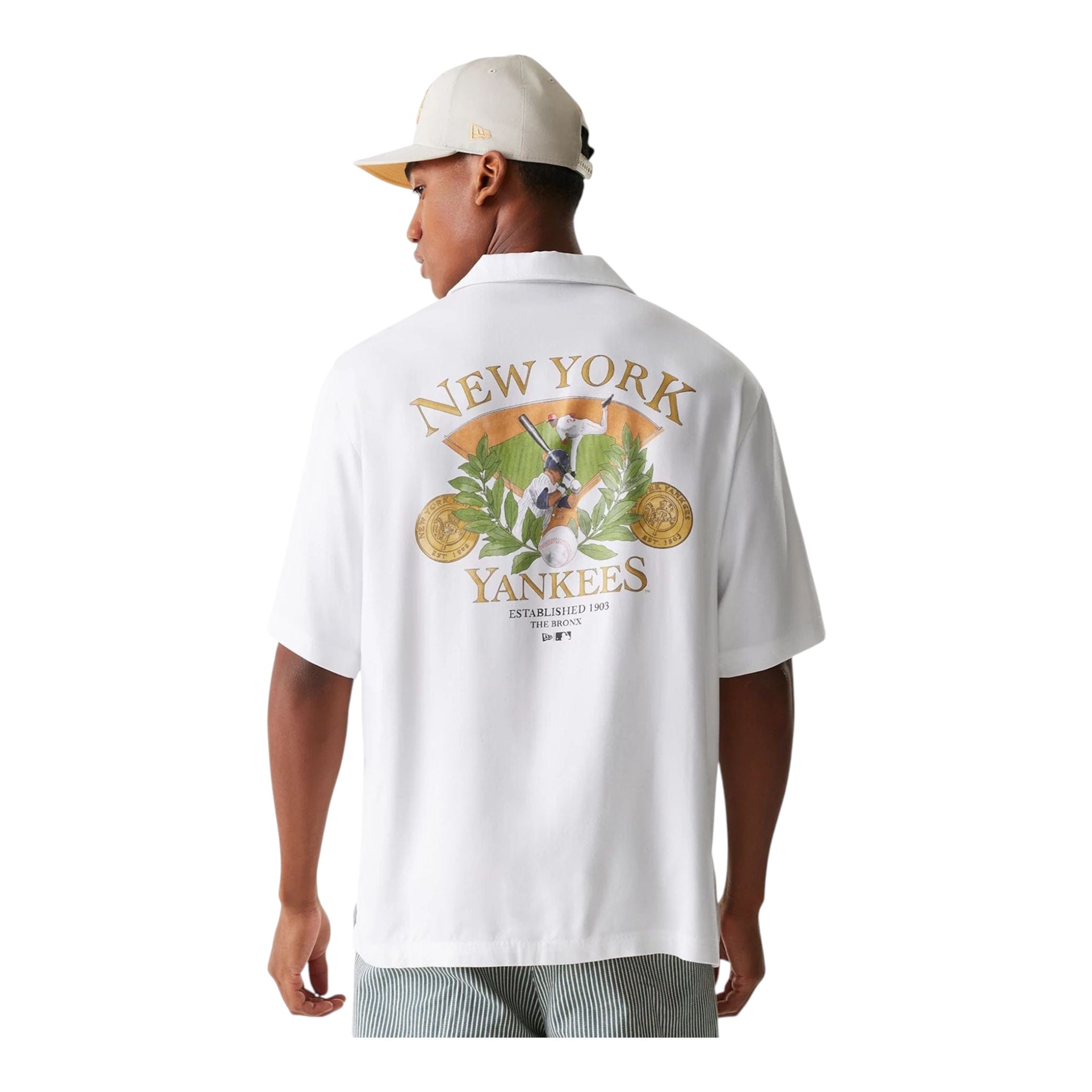 MLB Graphic New York Yankees Short Sleeve Shirt White 60667846 New Era