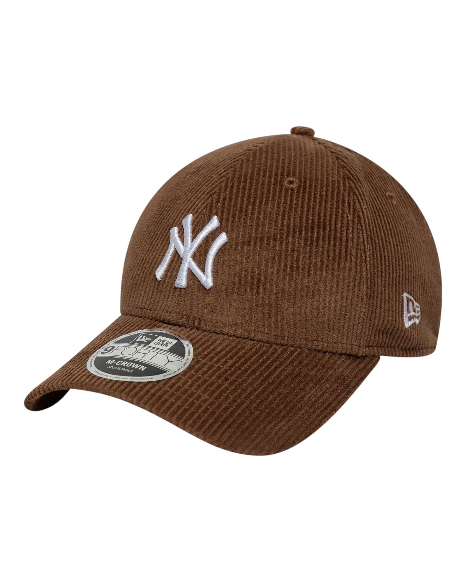 Cappello Con Visiera MLB Cord New York Yankees Marrone 9Forty 60691054 New Era