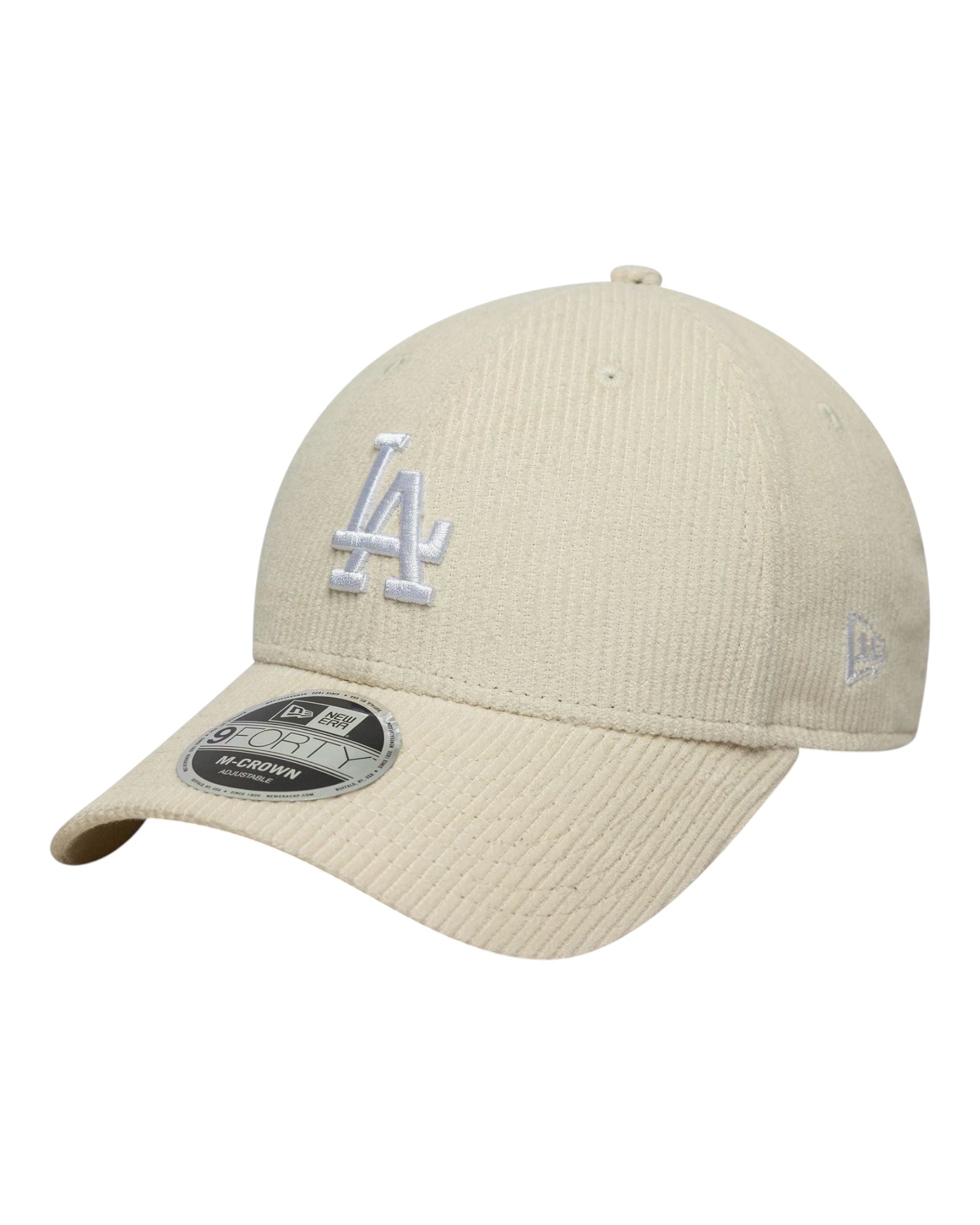 Cappello Con Visiera MLB Cord New LA Dodgers Cream 9Forty 60691060 New Era