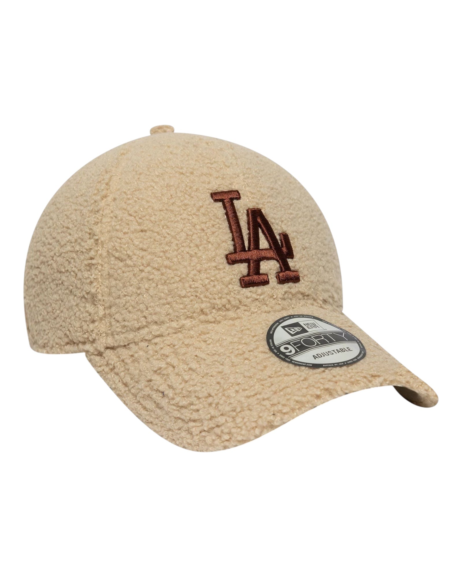 Cappello Con Visiera MLB Borg LA Dodgers 9Forty Cream 60691229 New Era