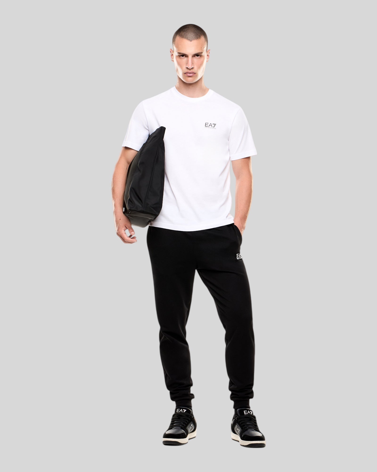 T-Shirt Train Logo Series Tee Bianca 7M000567AF10375M0003 EA7 Emporio Armani