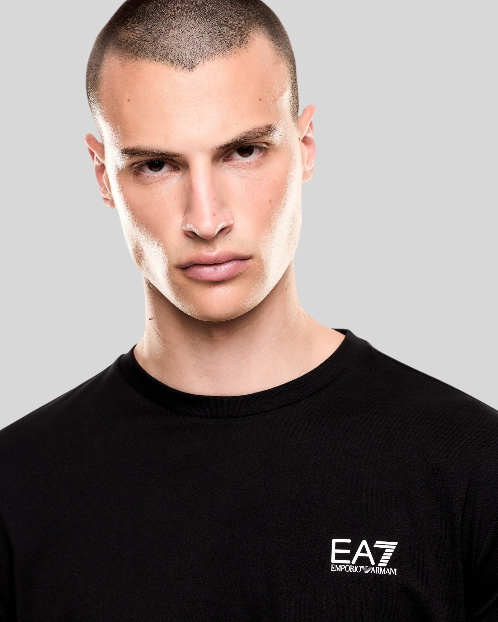 T-Shirt Train Logo Series Tee Nera 7M000567AF10375MC001 EA7 Emporio Armani