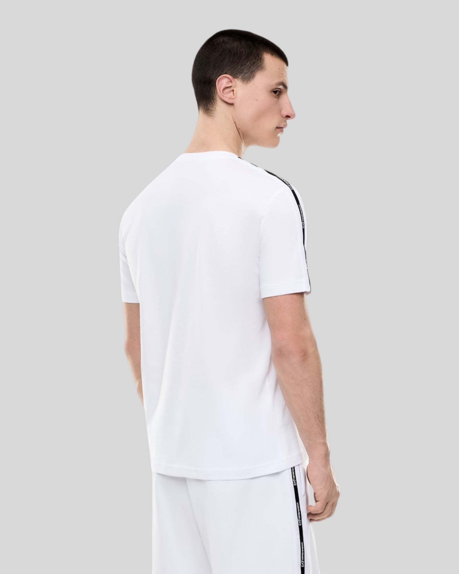 T-Shirt Logo Series Main Tee Tape Bianca 7M001476AF10375U0002 EA7