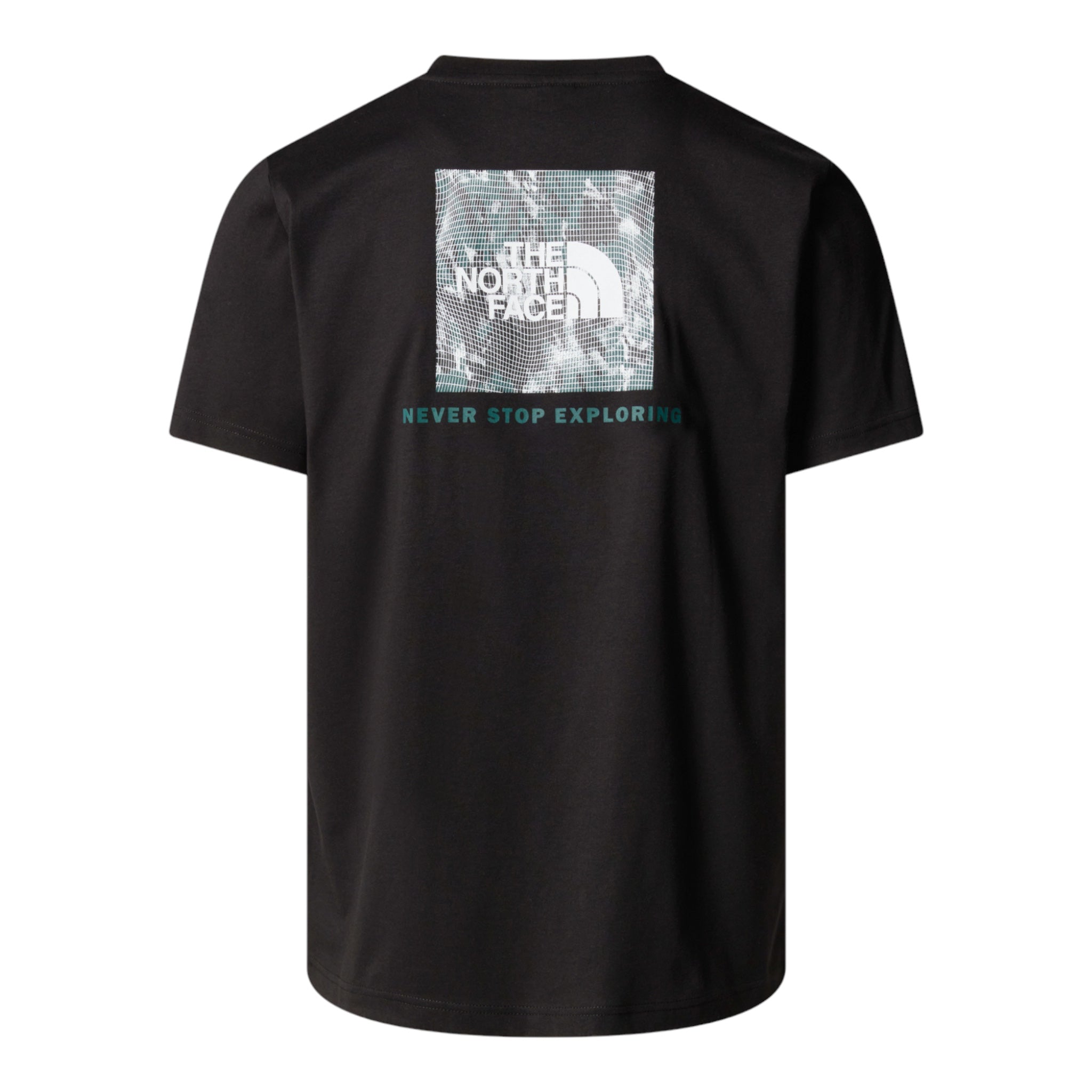 T-Shirt M Box Tee NSE Nero/Deep Nori Trail Grid NF0A8C4U943 The North Face