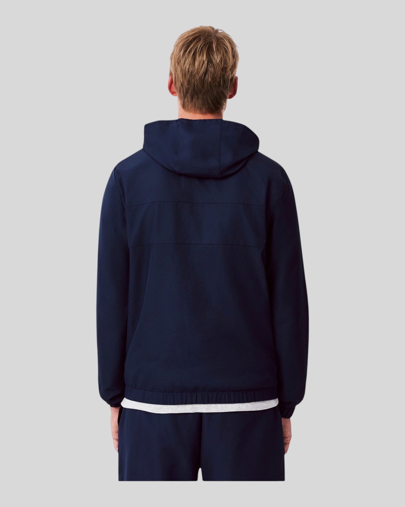 Tuta Completa Monocolore In Taffetà Blu Relaxed Fit Lacoste