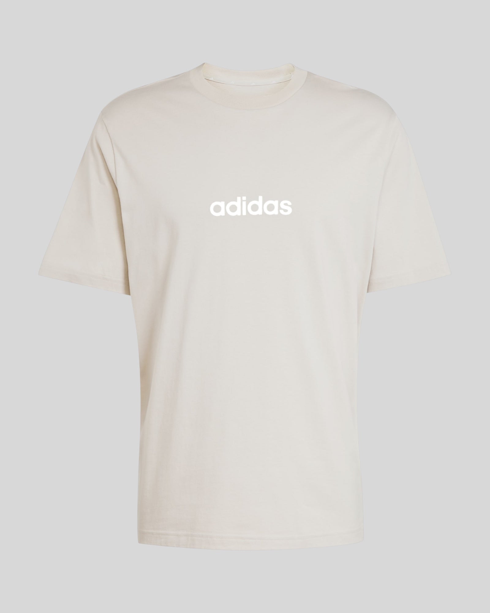 T-Shirt Essentials Linear Single Line Beige JE9007 Adidas