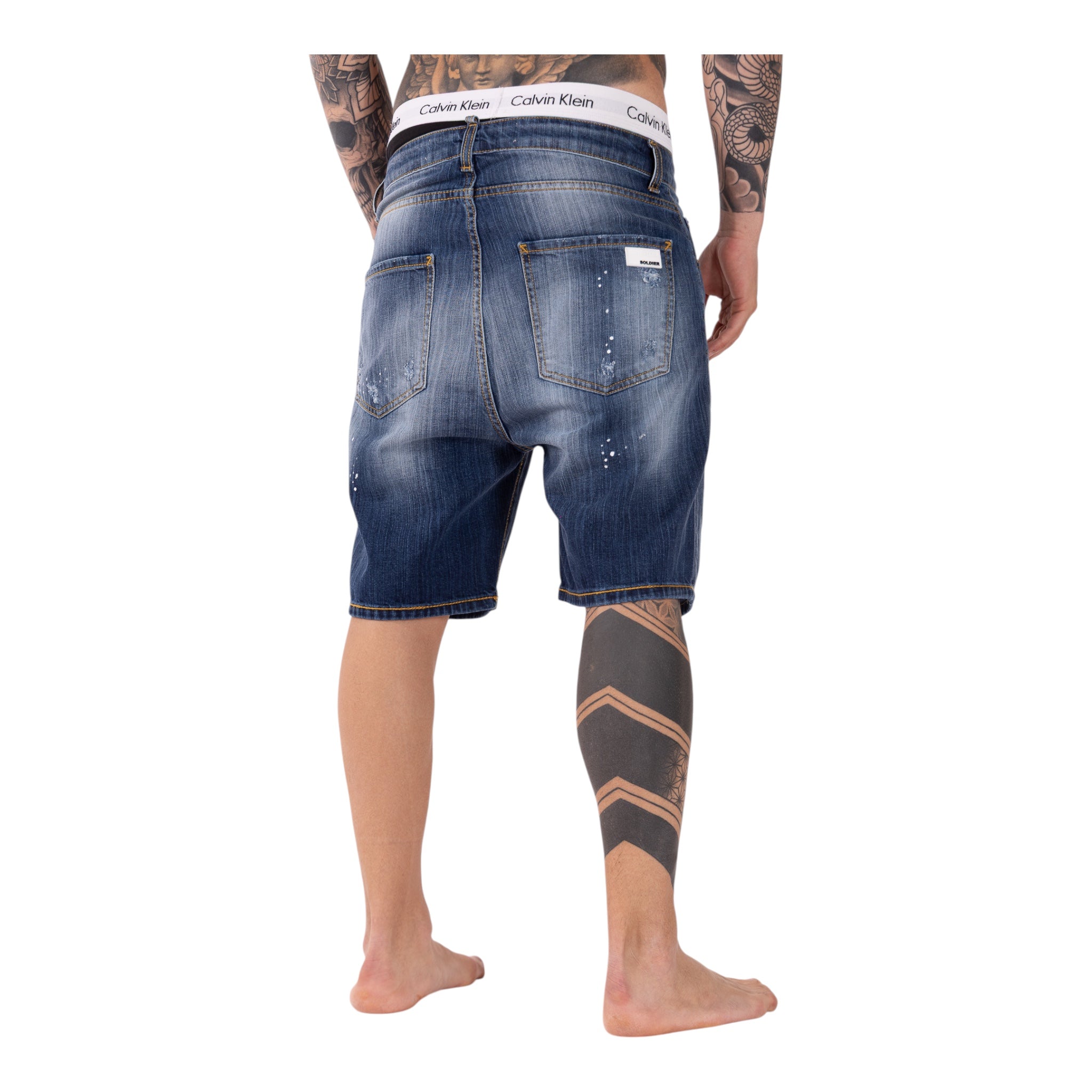 Short Denim Enzom 078B Blue Soldier