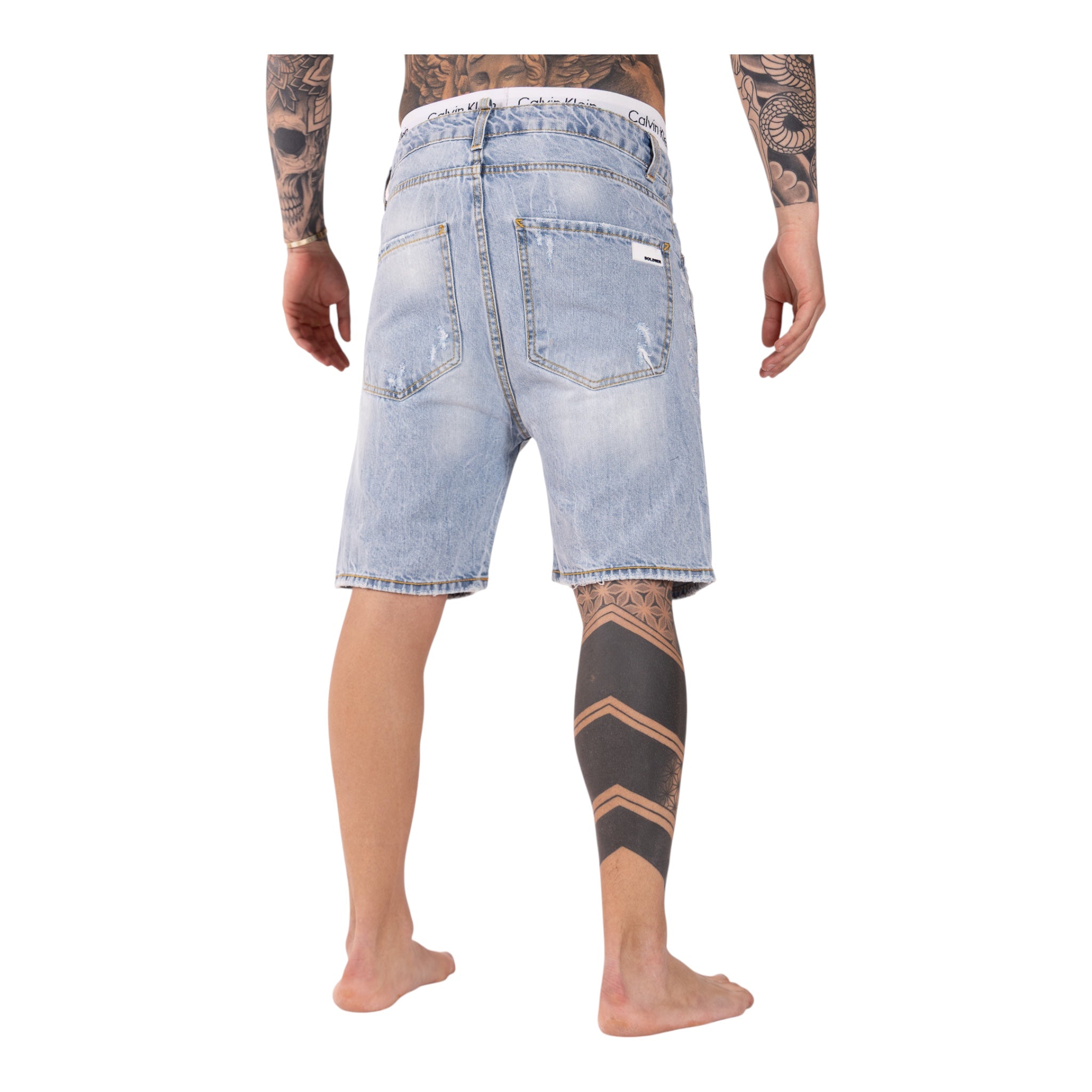 Short Denim Enzom 07B Blu Chiaro Soldier
