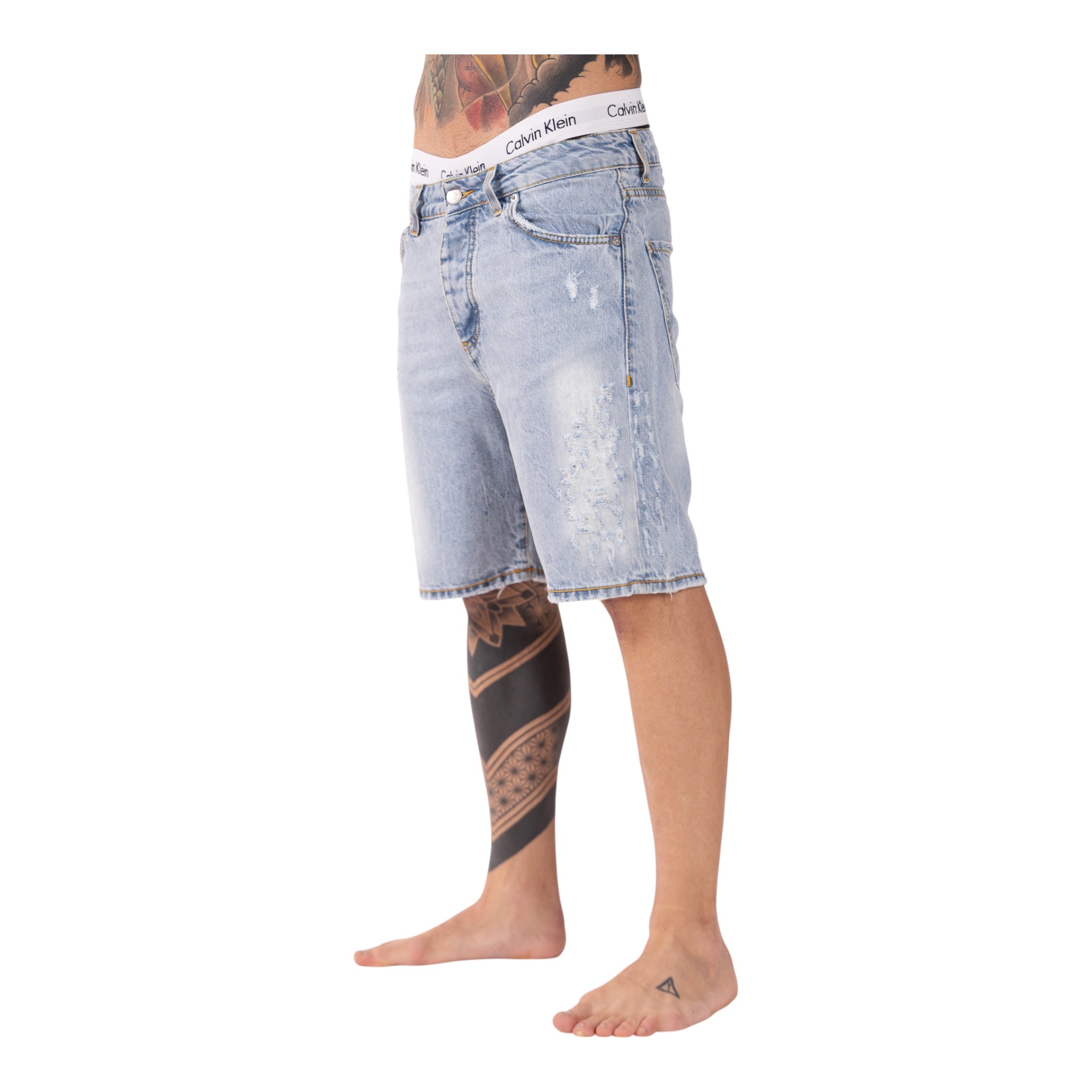 Short Denim Enzom 07B Blu Chiaro Soldier