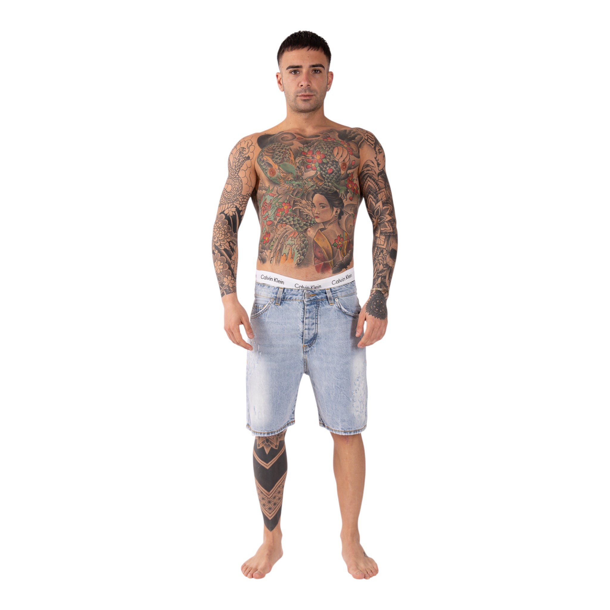 Short Denim Enzom 07B Blu Chiaro Soldier