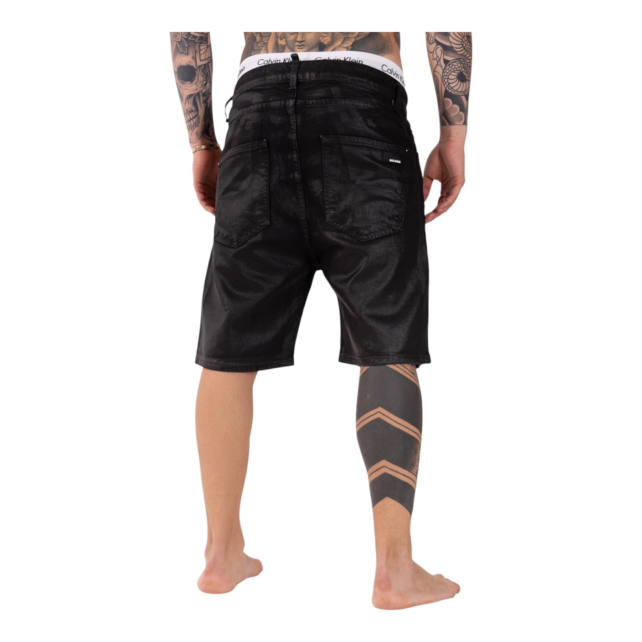 Short Denim Enzom 086N Nero Soldier