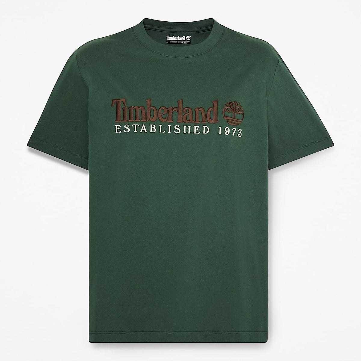 T-Shirt Uomo Verde Timberland Established 1973 TBC0YHBR398