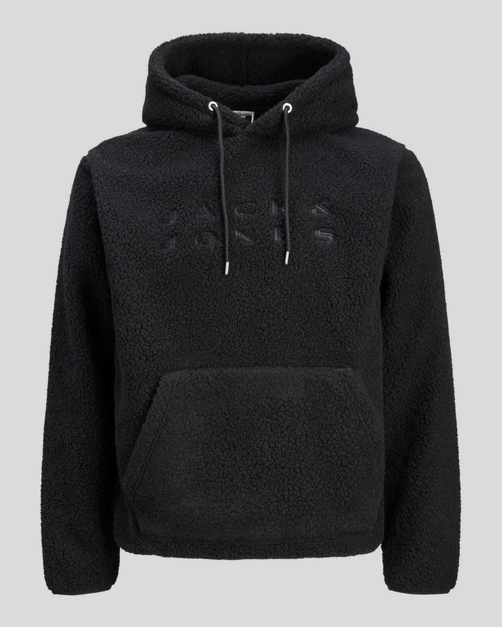 Felpa Con Cappuccio Teddy Jcoflare Sweat Hoodie Nero 12285678 Jack & Jones