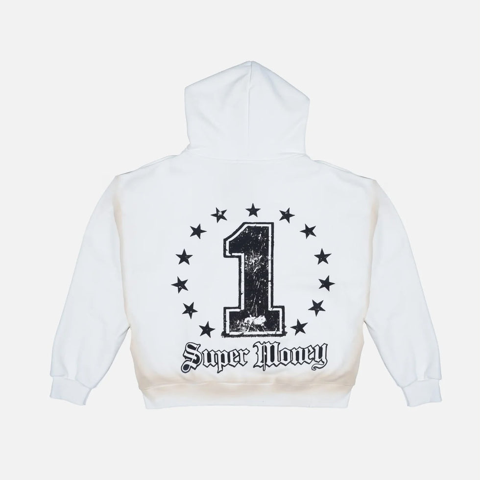Felpa Con Cappuccio Uomo Art Super Money Grillz Hoodie Off White ART. GRILLZ BLACK VERSION HOODIE COL: OFF WHITE