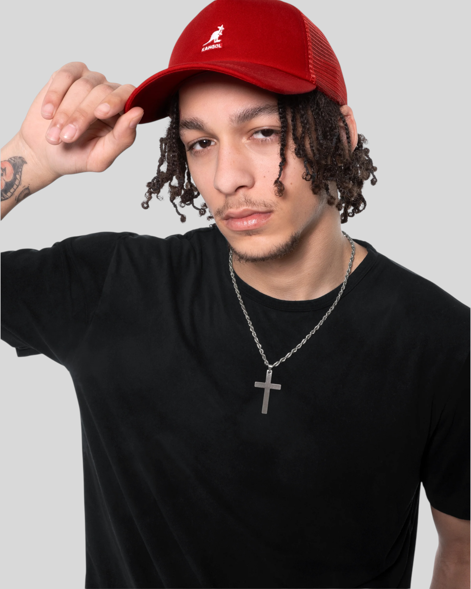 Cappello Con Visiera Kangaroo Trucker Khaki K5498 Kangol