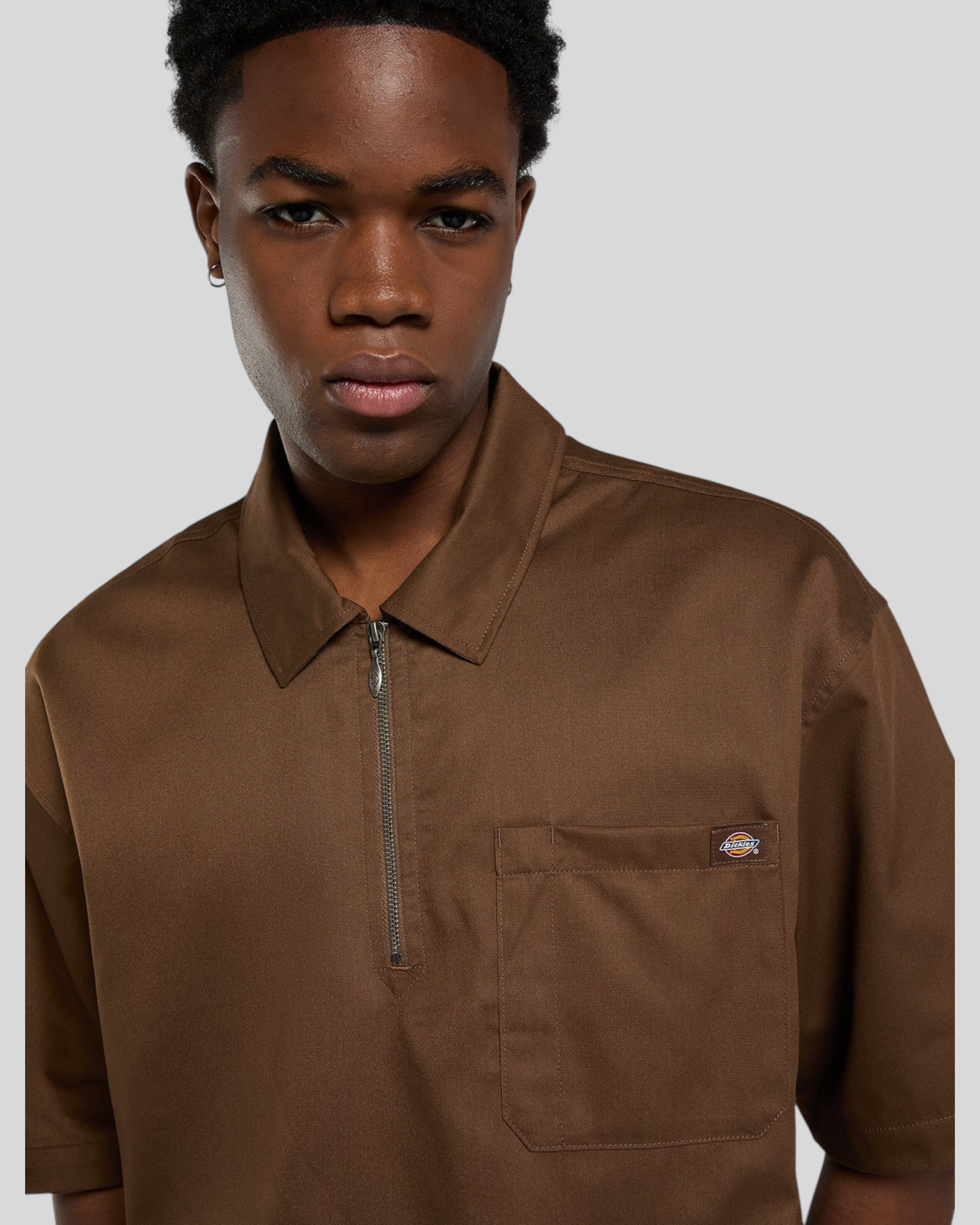 Camicia Maniche Corte Con Zip Cadiz QZ SS Timber DK0A88PI0TB Dickies