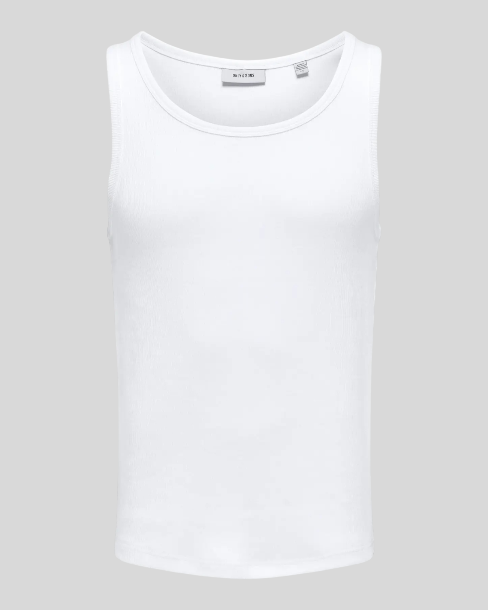 Canotta A Costine Onstanner Reg Tank Bianca 22030217 Only & Sons