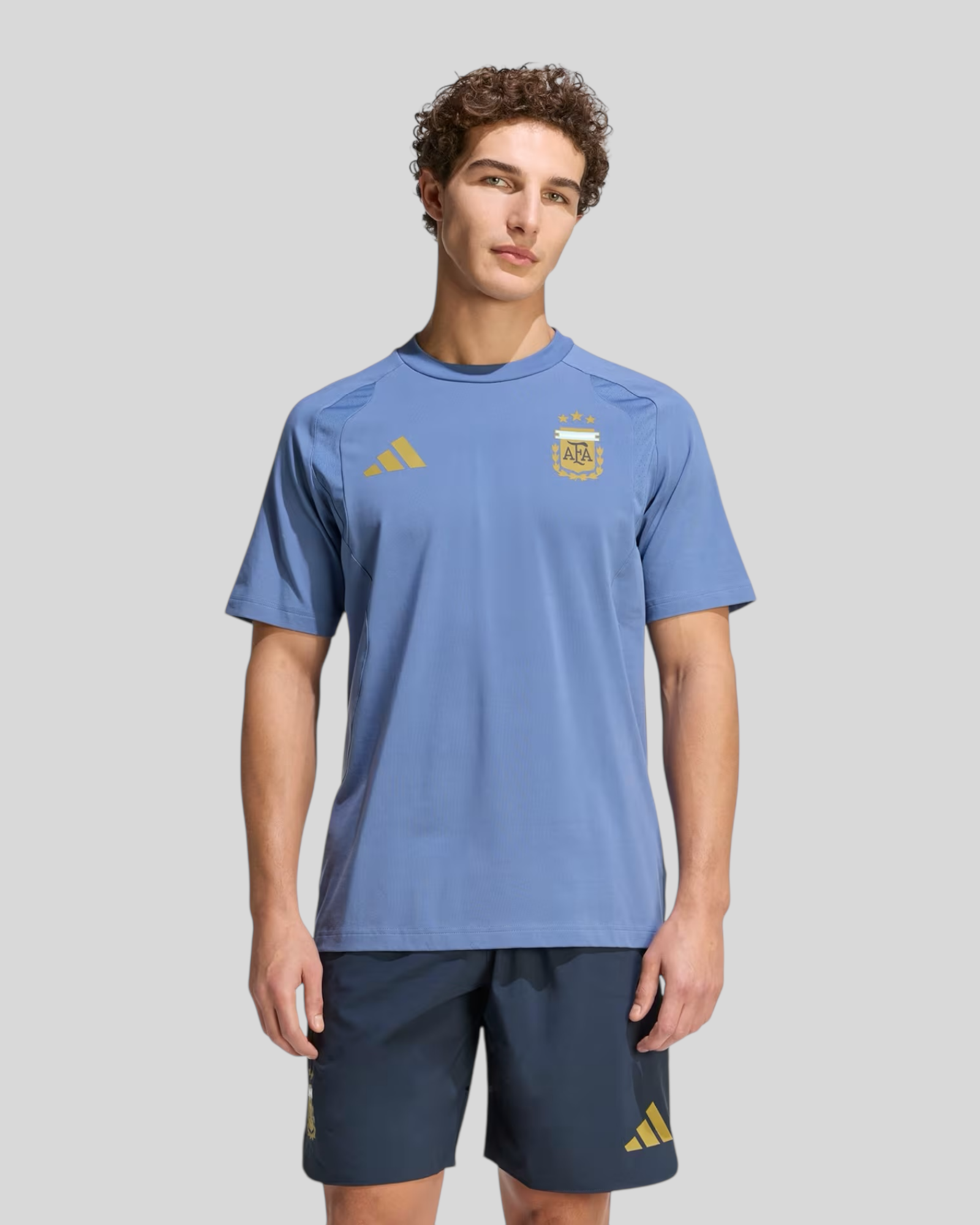 T-Shirt AFA Argentina Tiro Travel Tee Blu JZ6317 Adidas