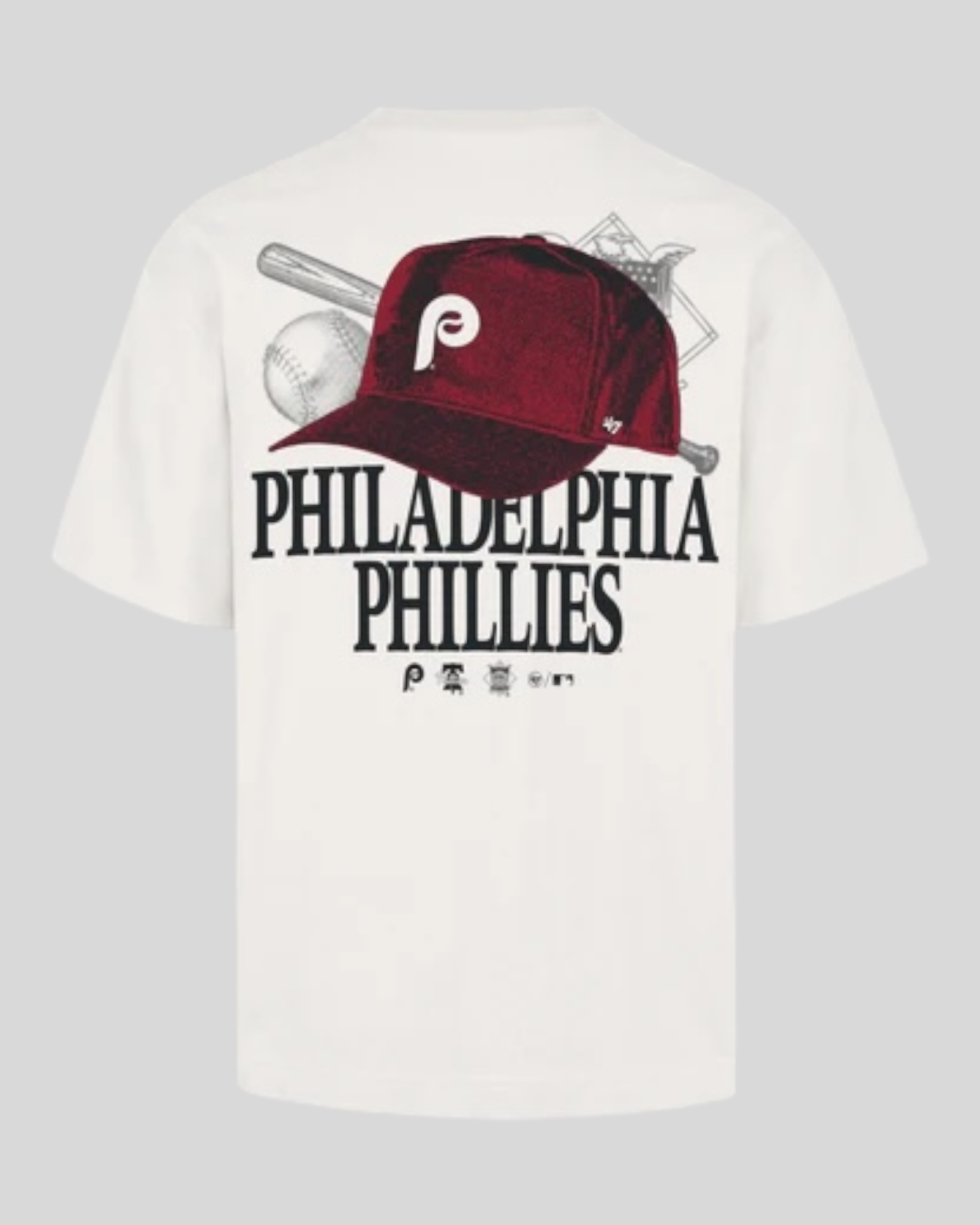 T-Shirt Philadelphia Philies Foundation Tee Crema B19TMQMLK693833SS 47Brand