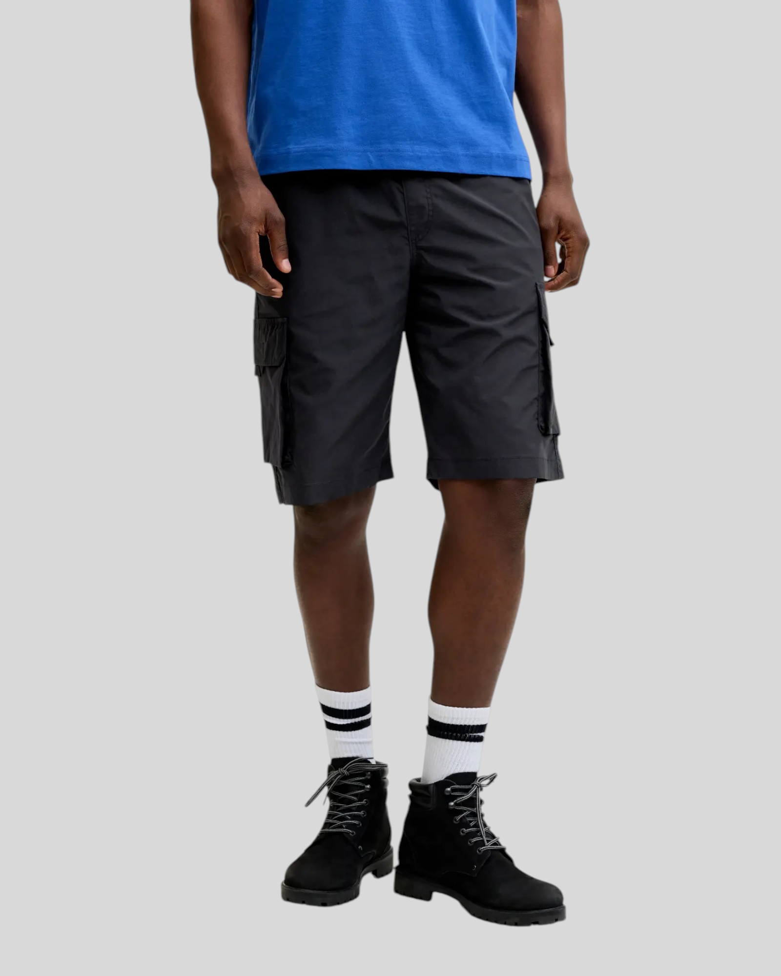 Short Jpstcole Ivan Tech Cargo Jogger Nero 12288611 Jack & Jones