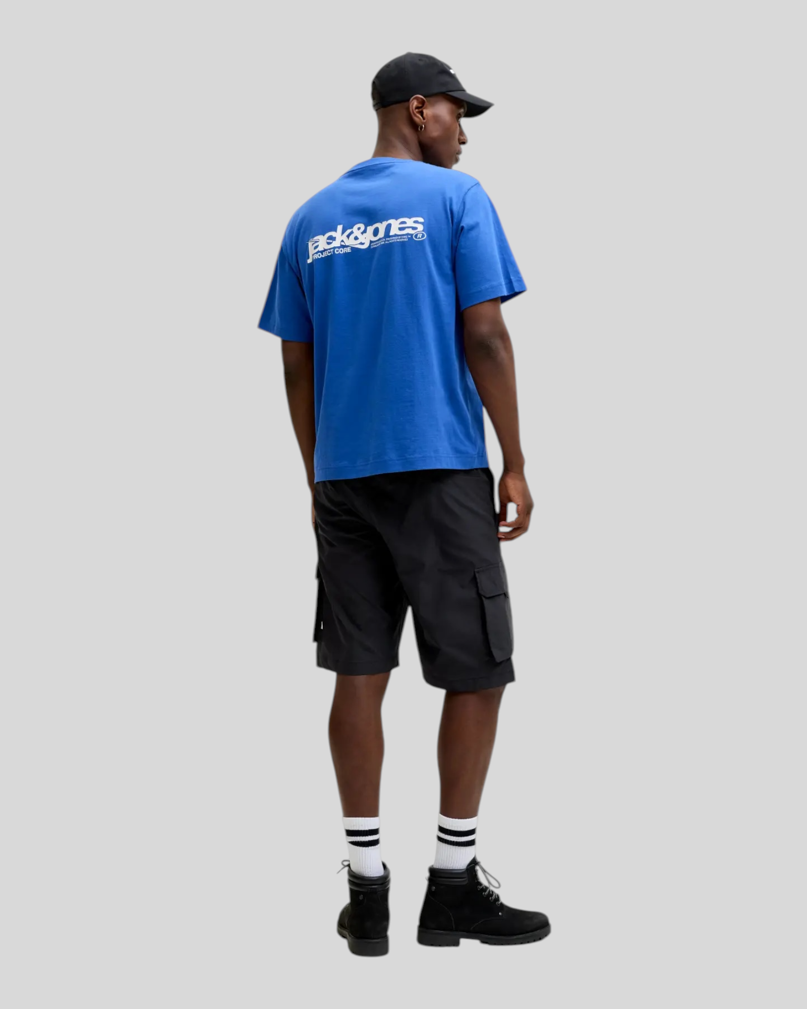 Short Jpstcole Ivan Tech Cargo Jogger Nero 12288611 Jack & Jones