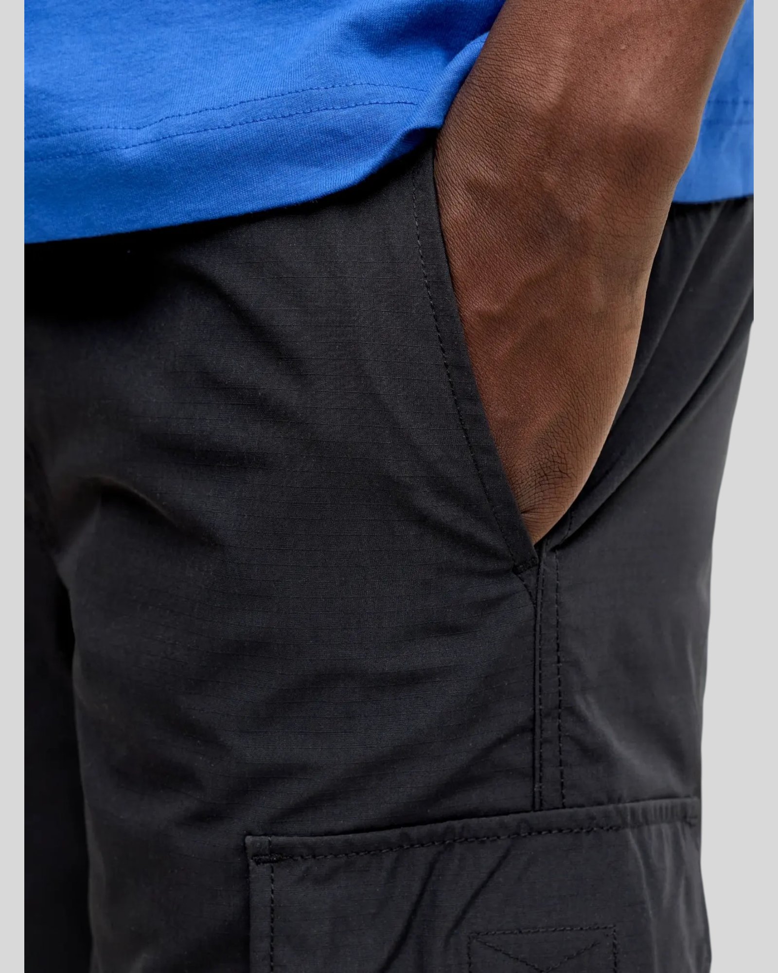 Short Jpstcole Ivan Tech Cargo Jogger Nero 12288611 Jack & Jones