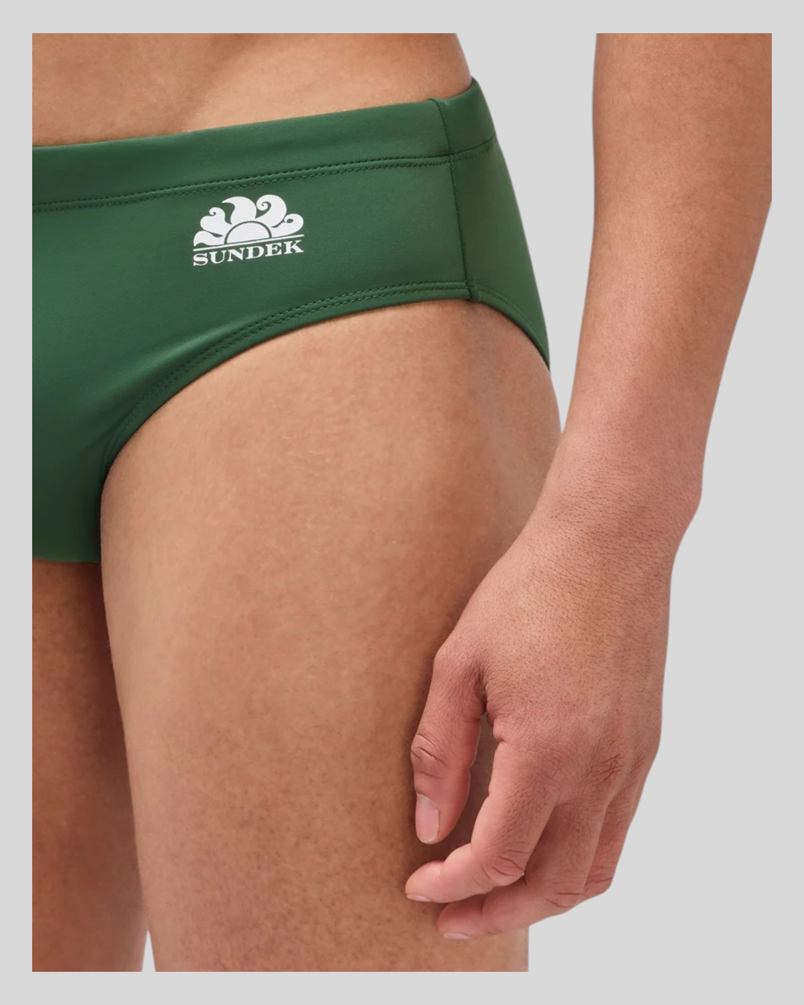 Slip Mare Con Dettaglio Tricolore Verde M313SSL3000 55101 Sundek