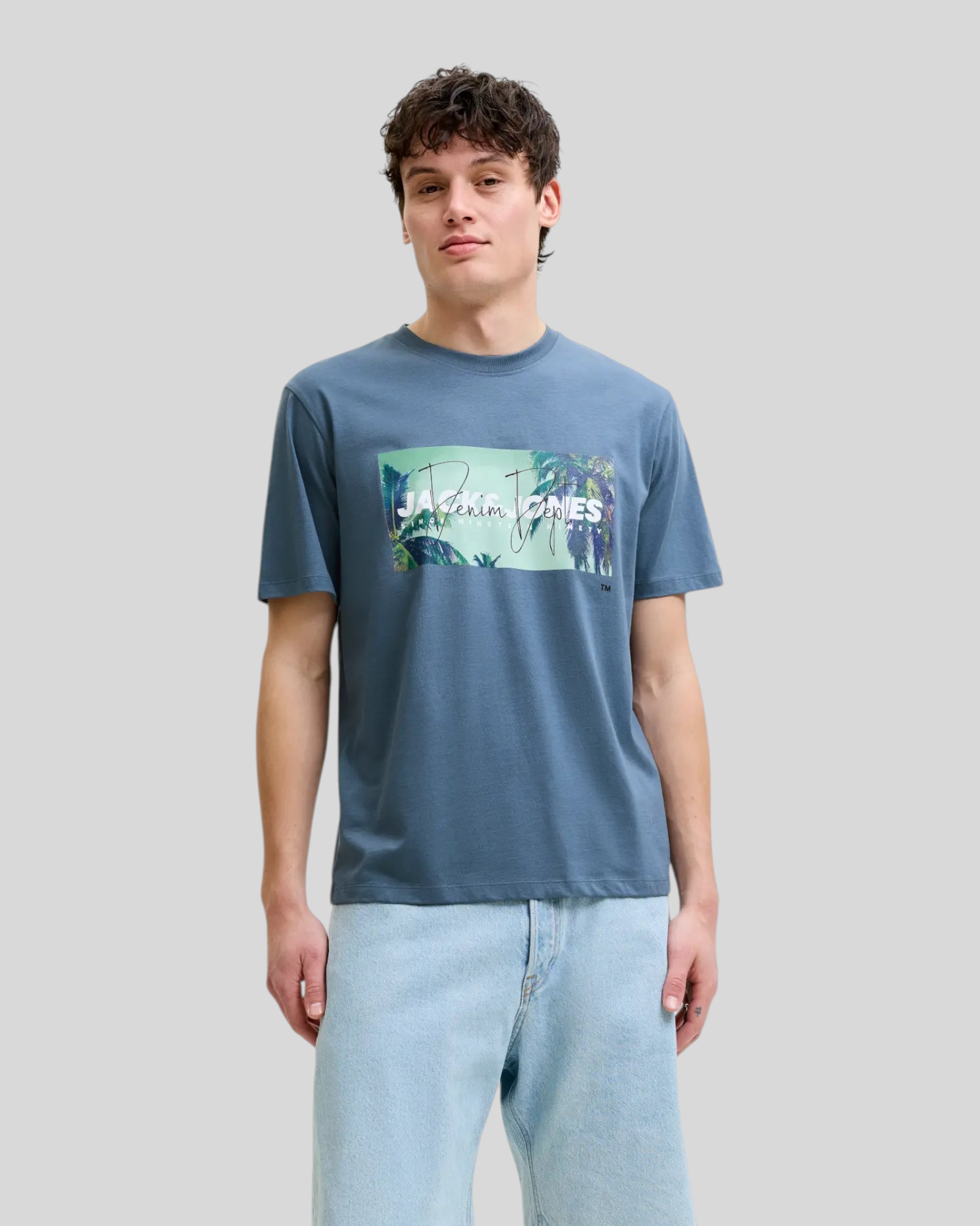 T-Shirt Jjindiana Tee SS Blue Mirage 12288112 Jack & Jones