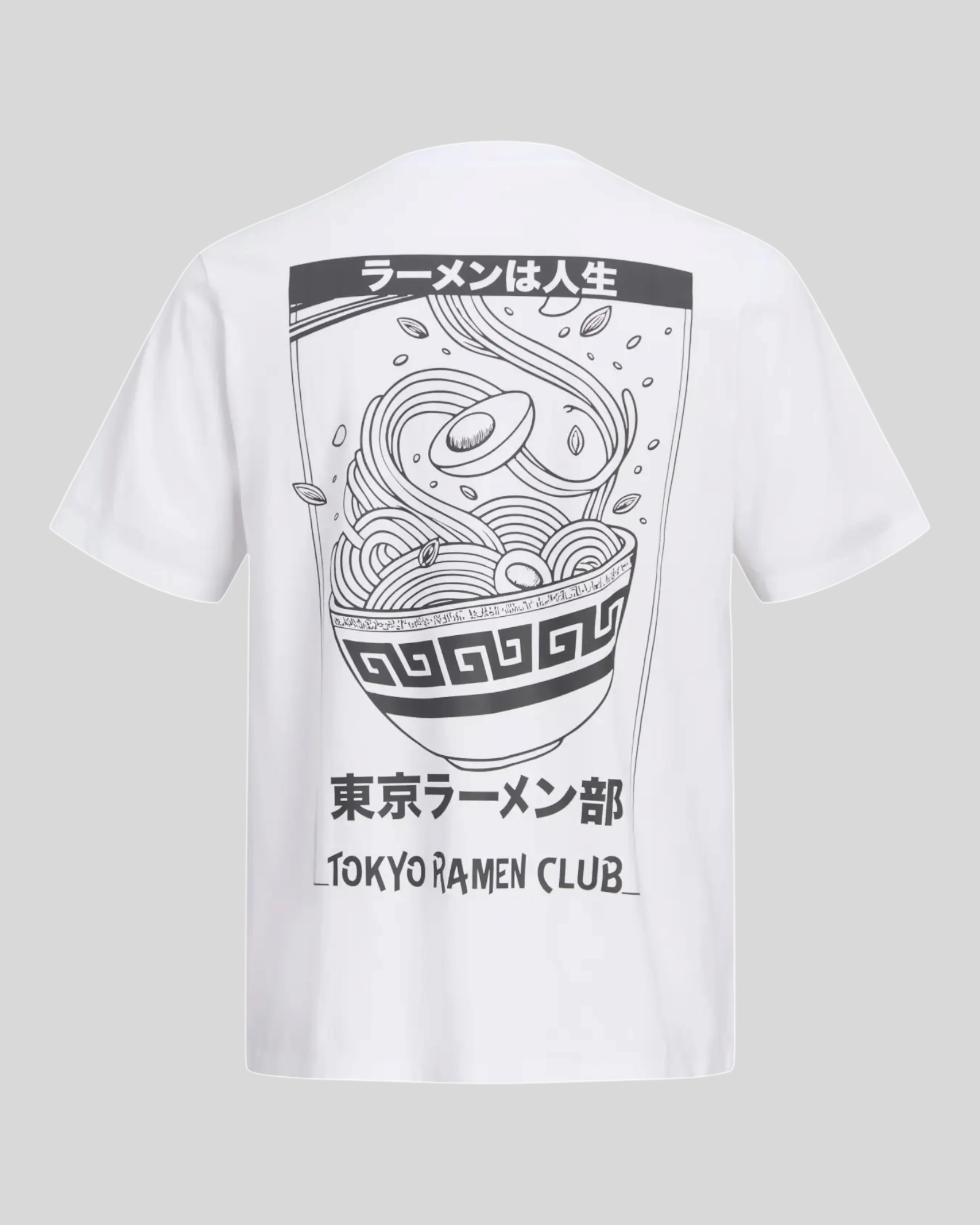 T-Shirt Jjosaka Back Print Tee Crew Neck Bianco Ramen 12297699 Jack & Jones