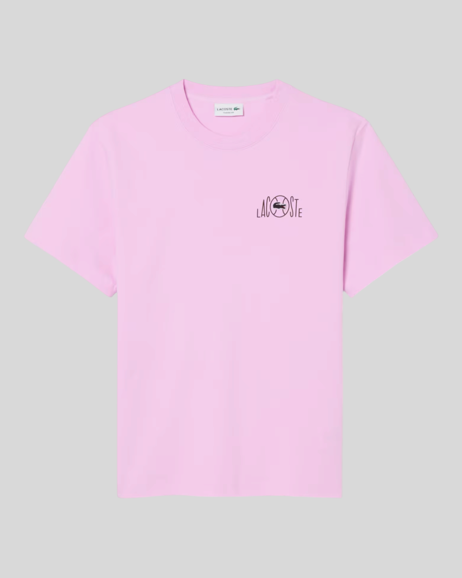 T-Shirt Stampata Classic Fit Rosa TH2197-00-Z4H Lacoste
