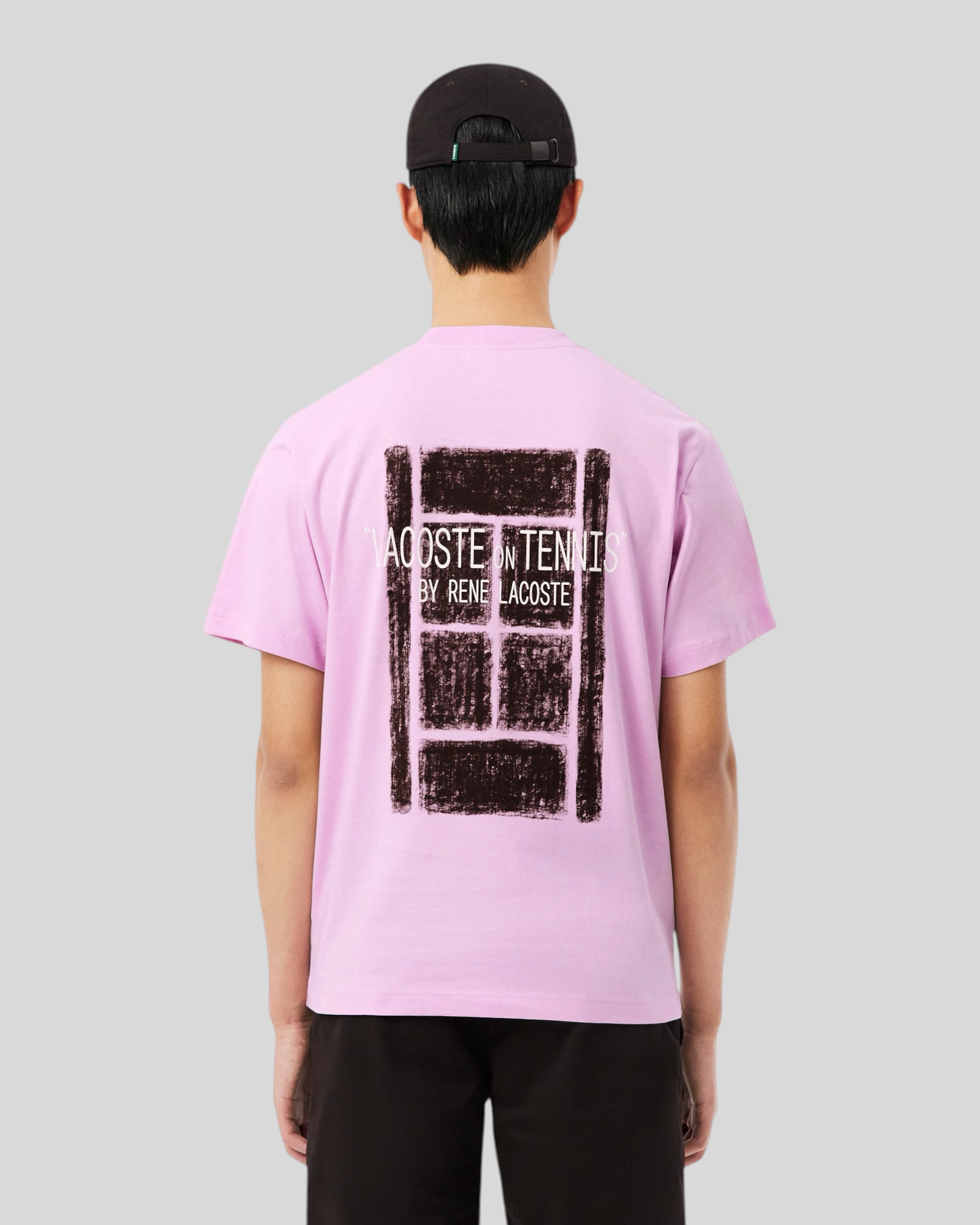 T-Shirt Stampata Classic Fit Rosa TH2197-00-Z4H Lacoste