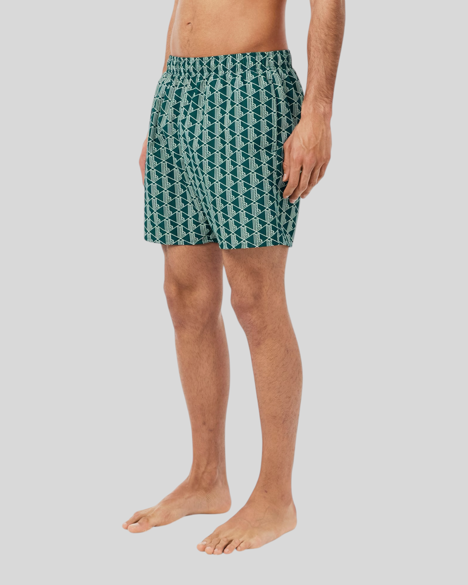 Costume Da Bagno Monogramma Verde MH9086-00-D1R Lacoste