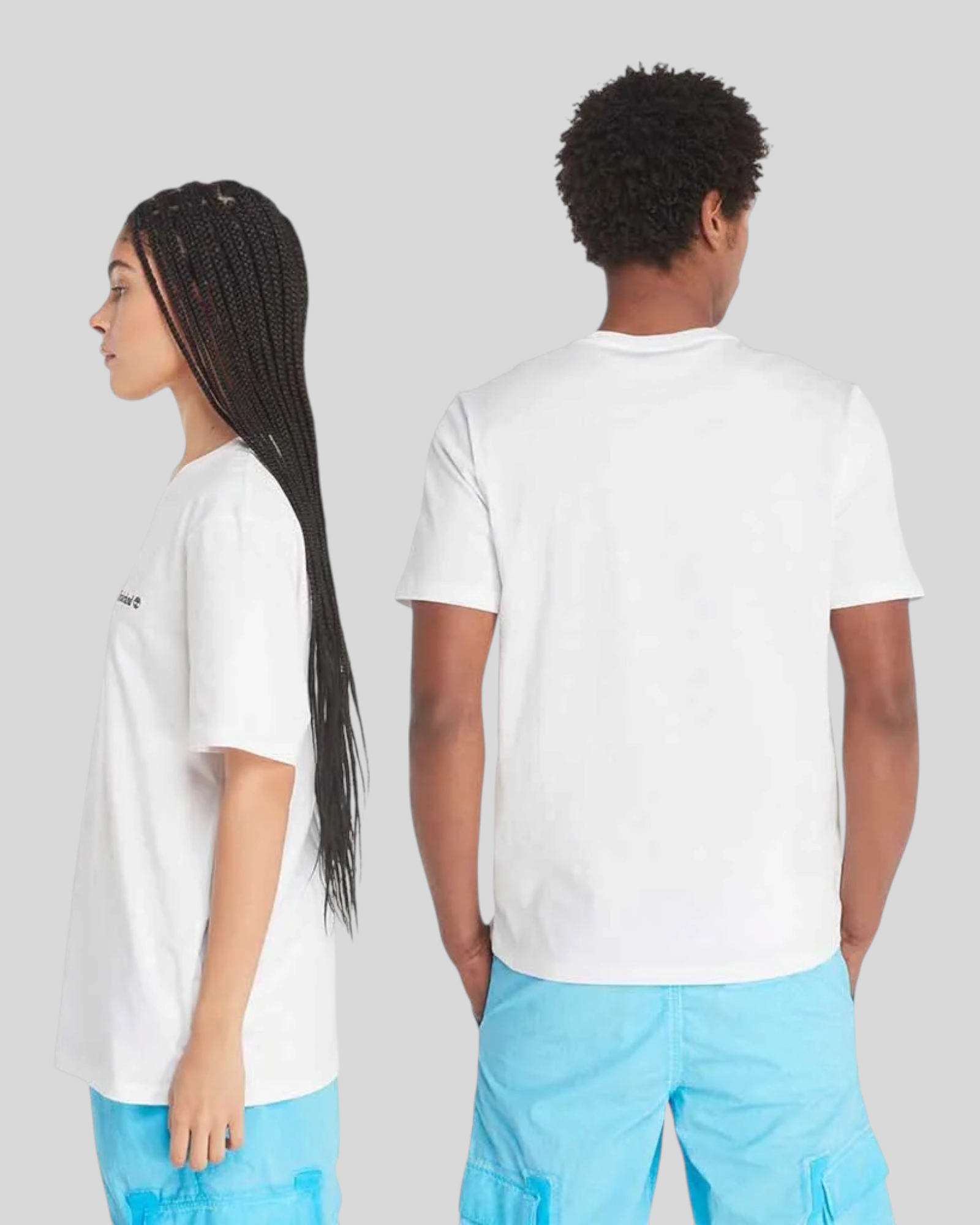 T-Shirt Small Linear Logo Bianco TB0A5QQT100 Timberland