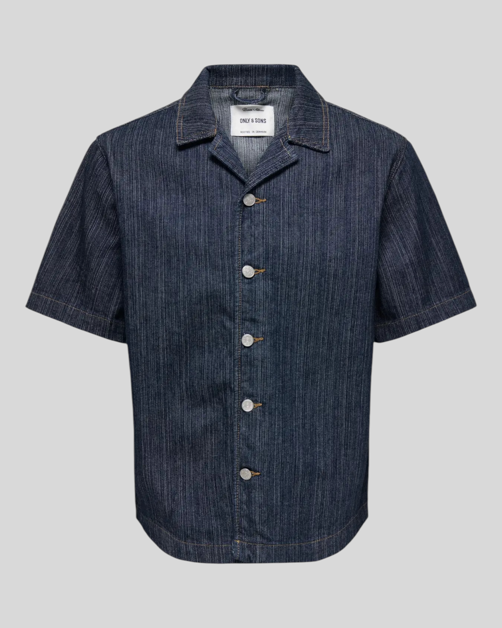 Camicia Maniche Corte Onswayne 7354 Dark Blue Denim 22037354 Only & Sons