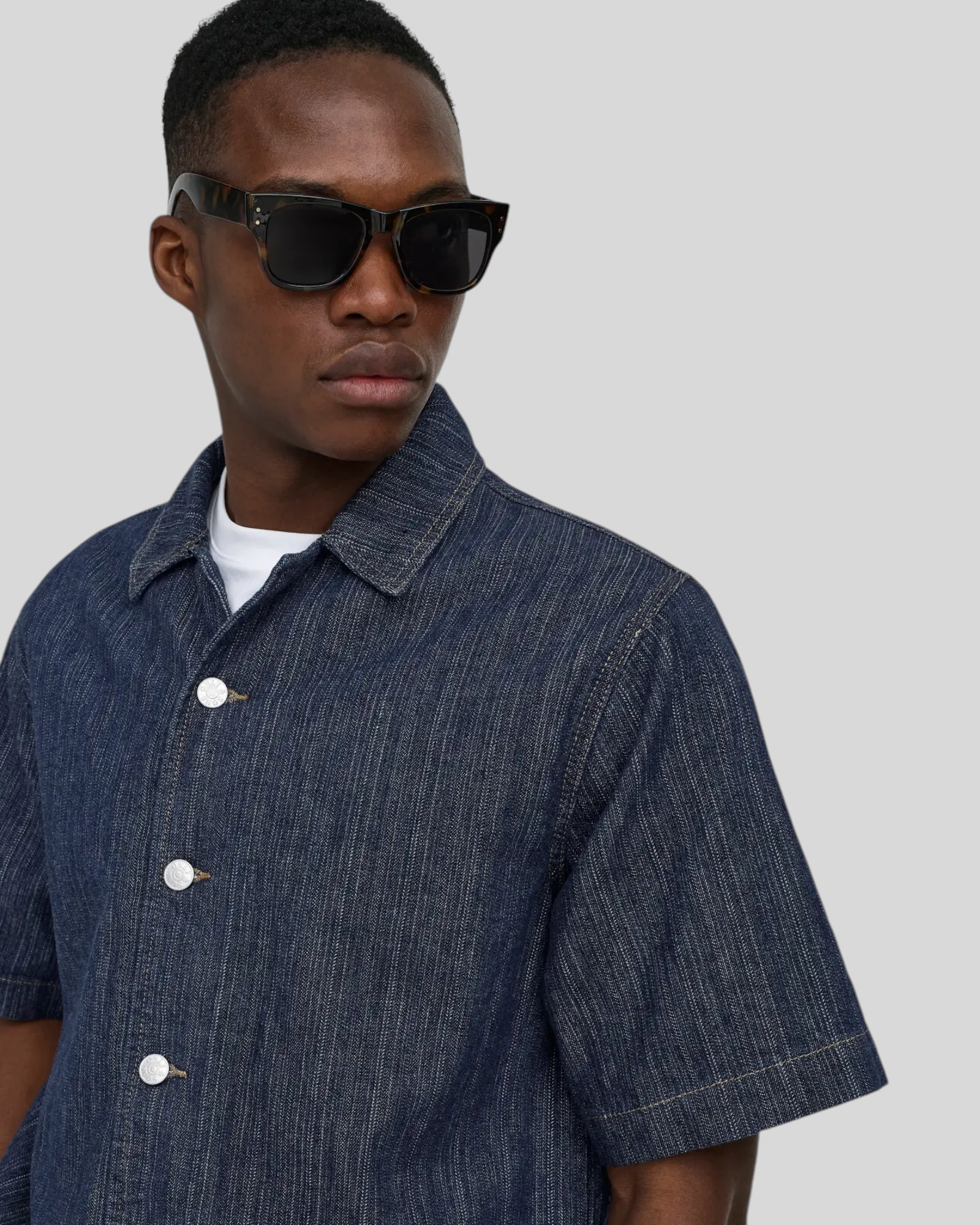 Camicia Maniche Corte Onswayne 7354 Dark Blue Denim 22037354 Only & Sons