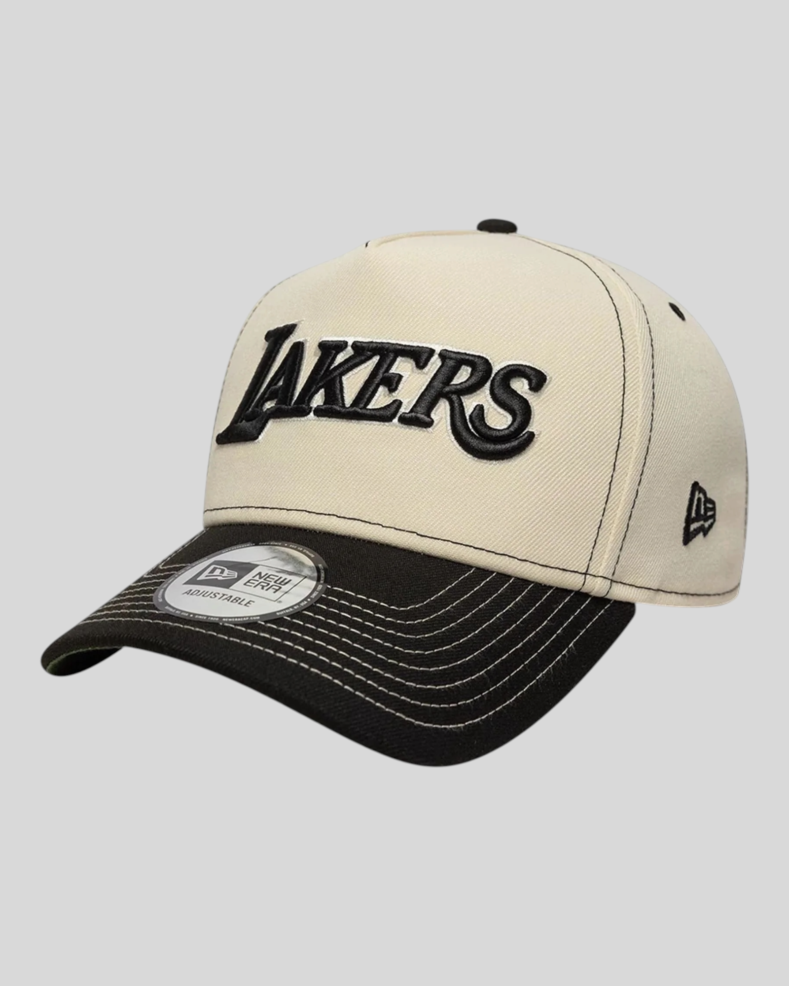 Cappello Con Visiera 9Forty E-Frame LA Lakers NBA City Icon Crema 60856278 New Era