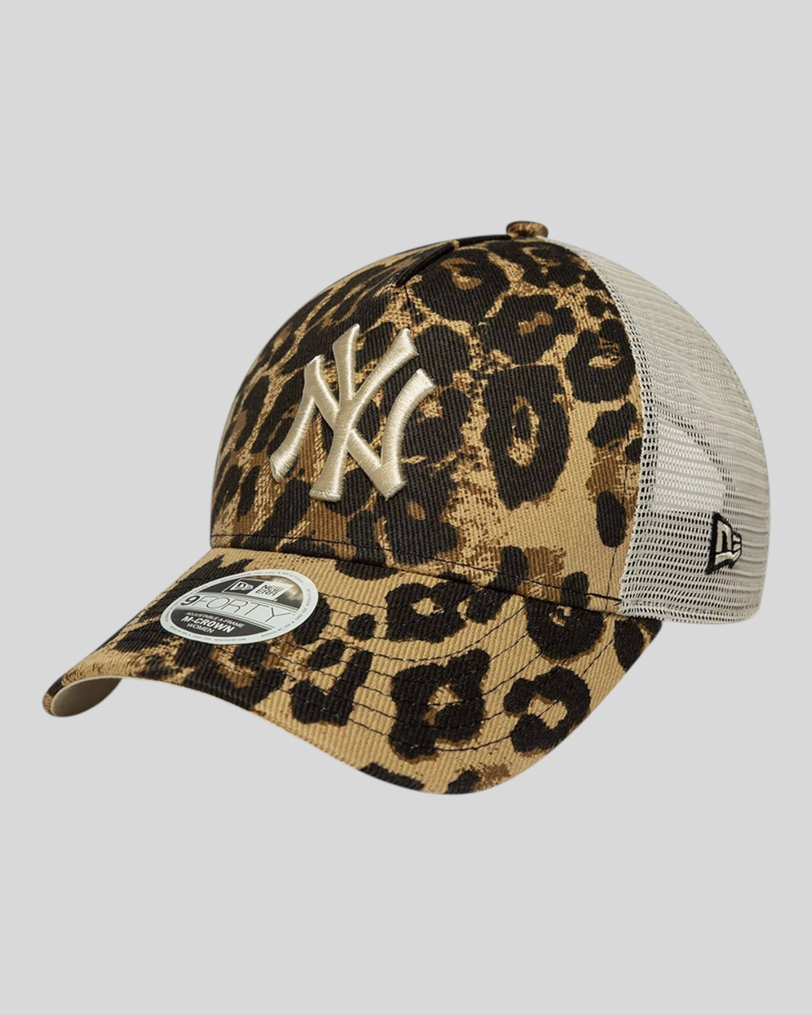 Cappello Con Visiera 9Forty M-Crown A-Frame Trucker New York Yankees MLB Leopard 60856311 New Era