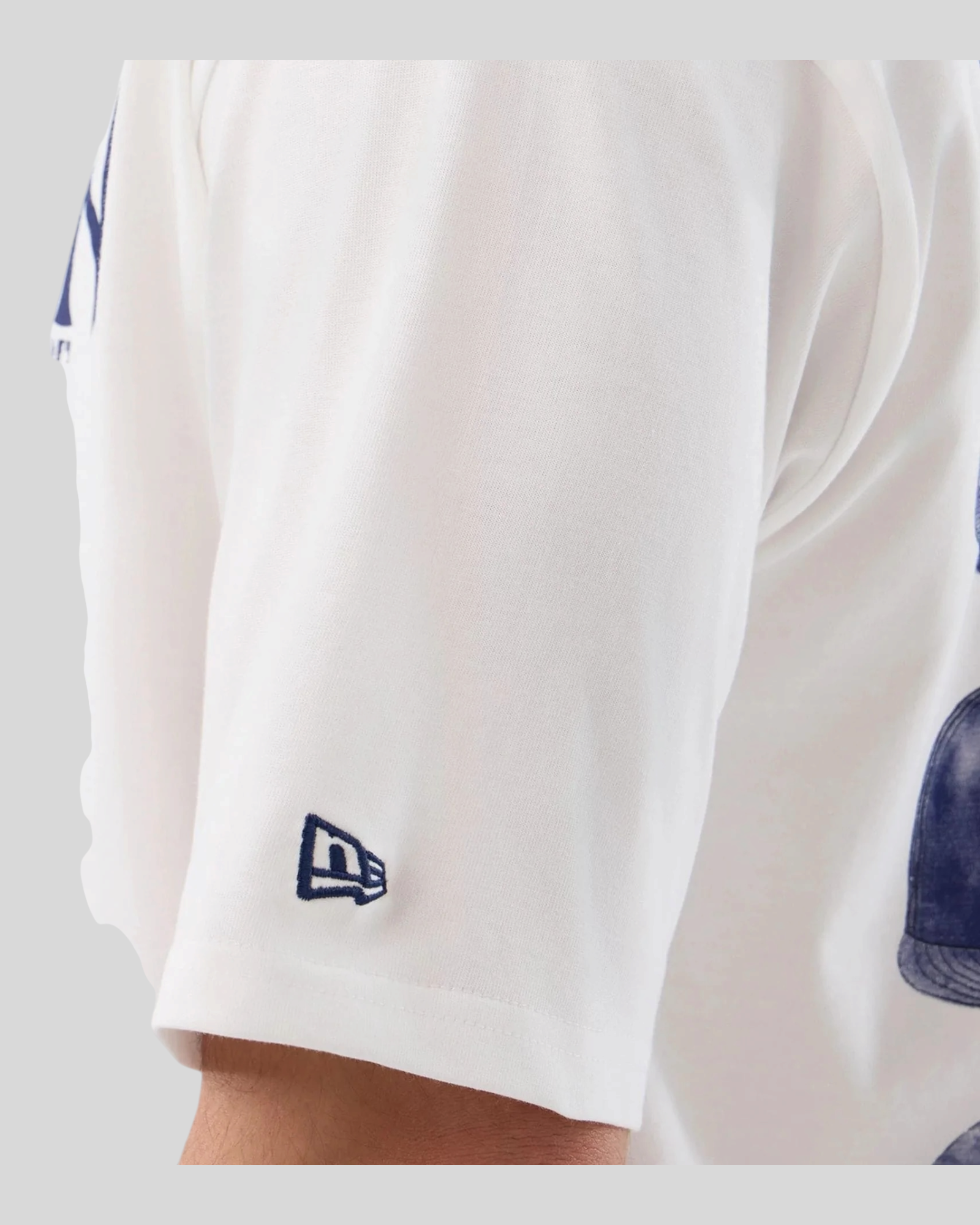 T-Shirt Oversized New York Yankees MLB Cap Graphic Bianca 60856148 New Era